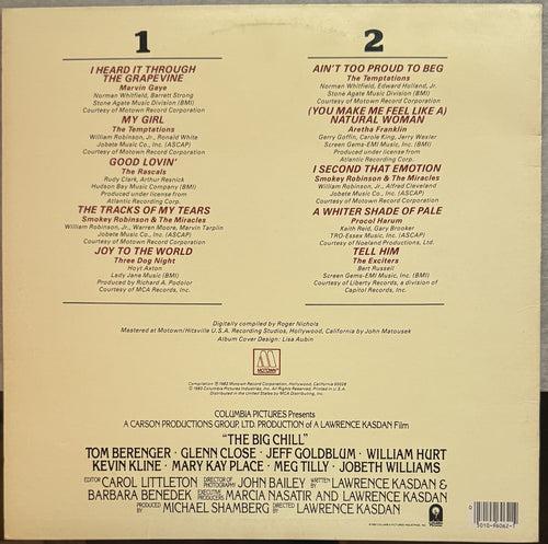 The Big Chill - 1983 Soundtrack - Motown Records - VG+/VG+ used vinyl