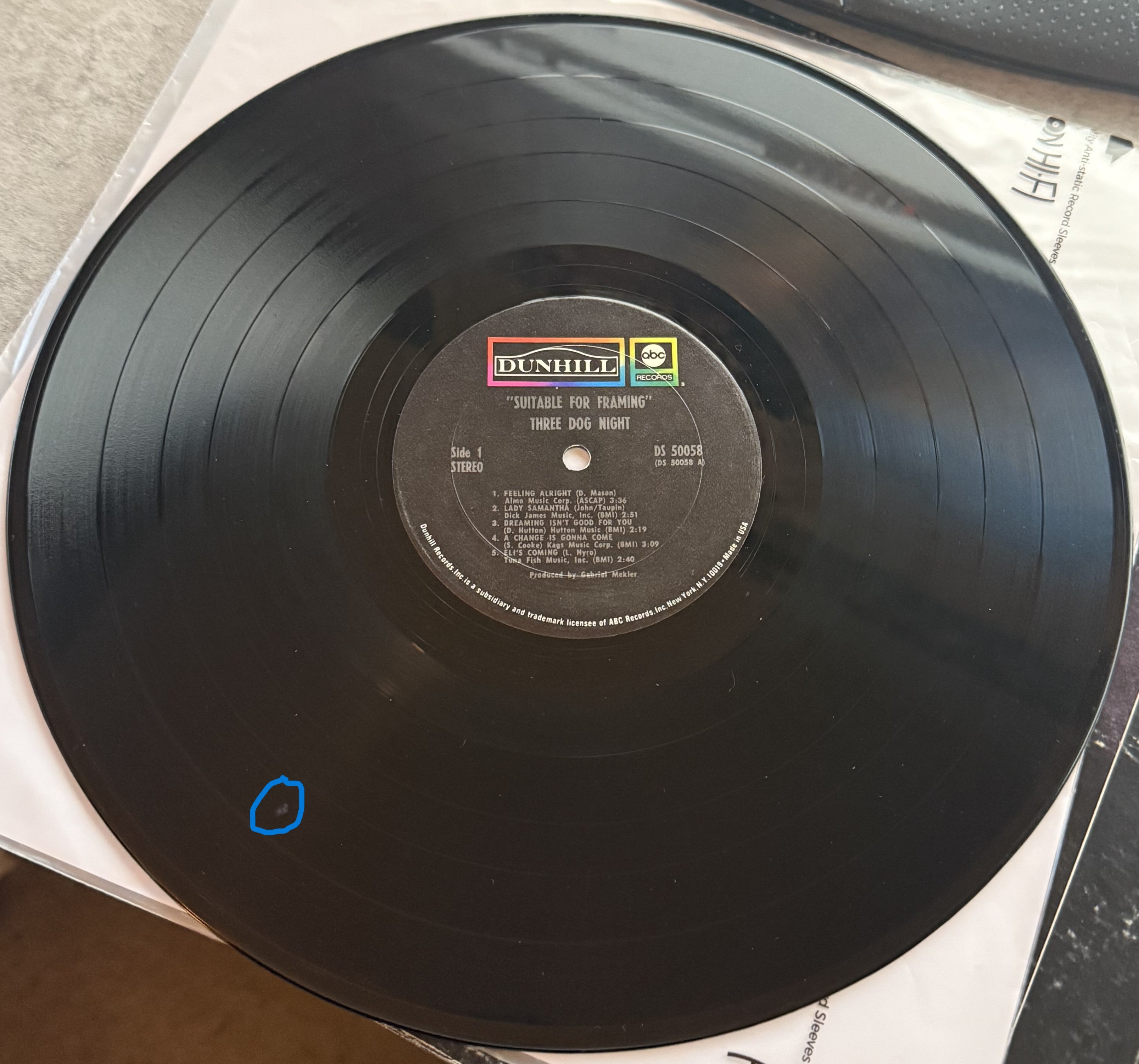 Three Dog Night -Suitable for Framing -1969 vinyl VG+/VG early press