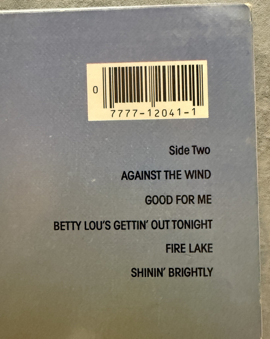 Bob Seger - Against The Wind - 1980 used vinyl - VG+/G (plays great!)