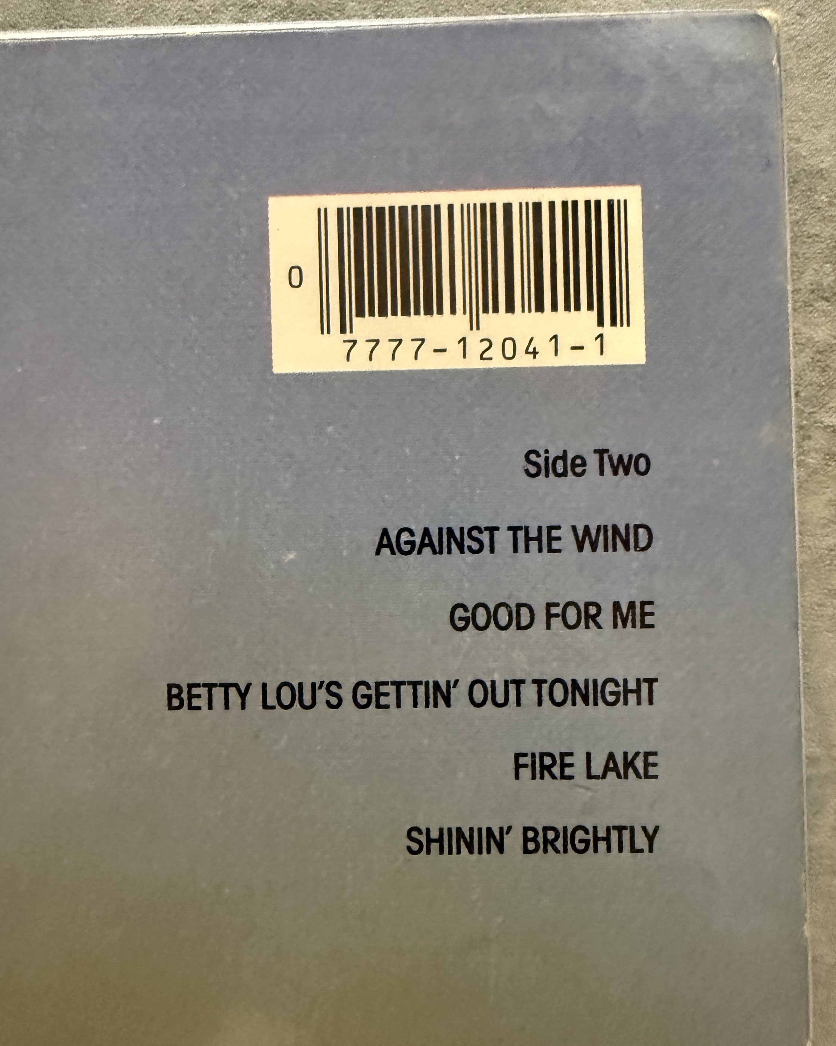 Bob Seger - Against The Wind - 1980 used vinyl - VG+/G (plays great!)