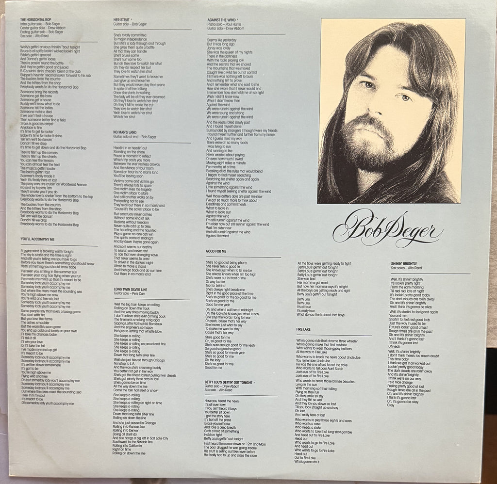 Bob Seger - Against The Wind - 1980 used vinyl - VG+/G (plays great!)
