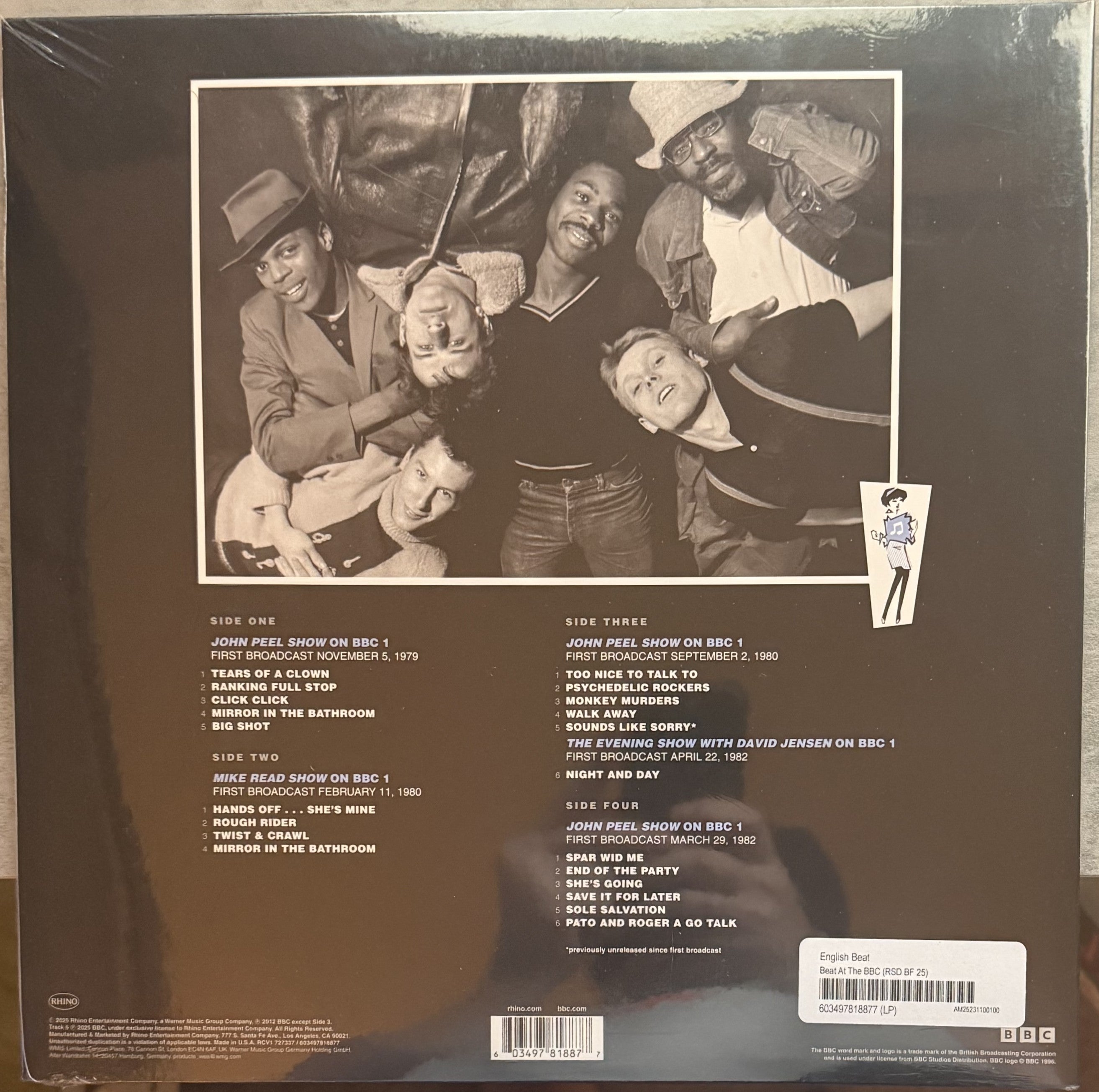 The Beat At The BBC -RSD Black Friday -Sealed/NM -2025 Clear Vinyl