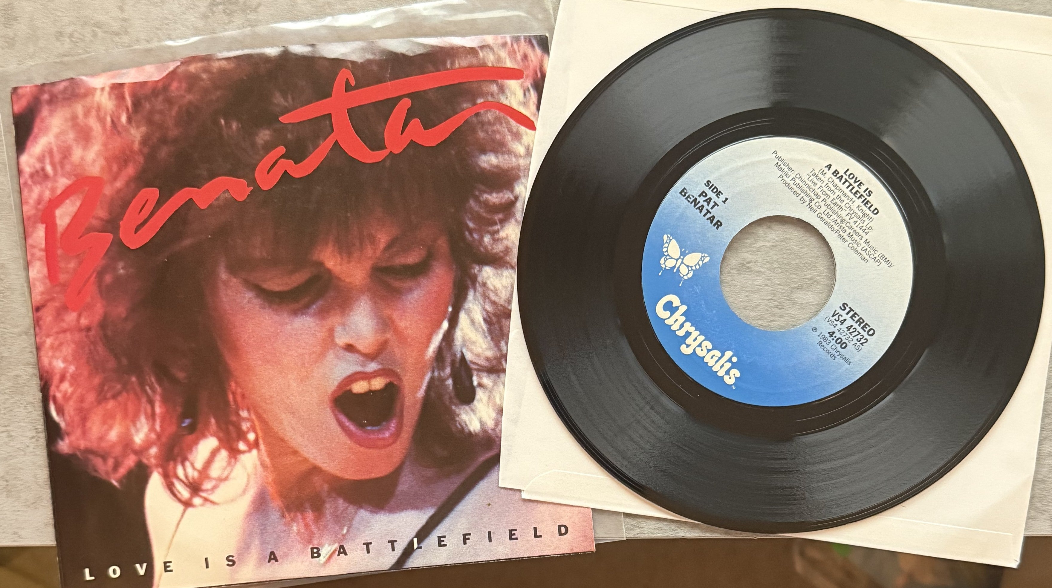 Pat Benatar - Seven The Hard Way - 1985 Early Press Club Edtn - VG+/VG+ & BONUS