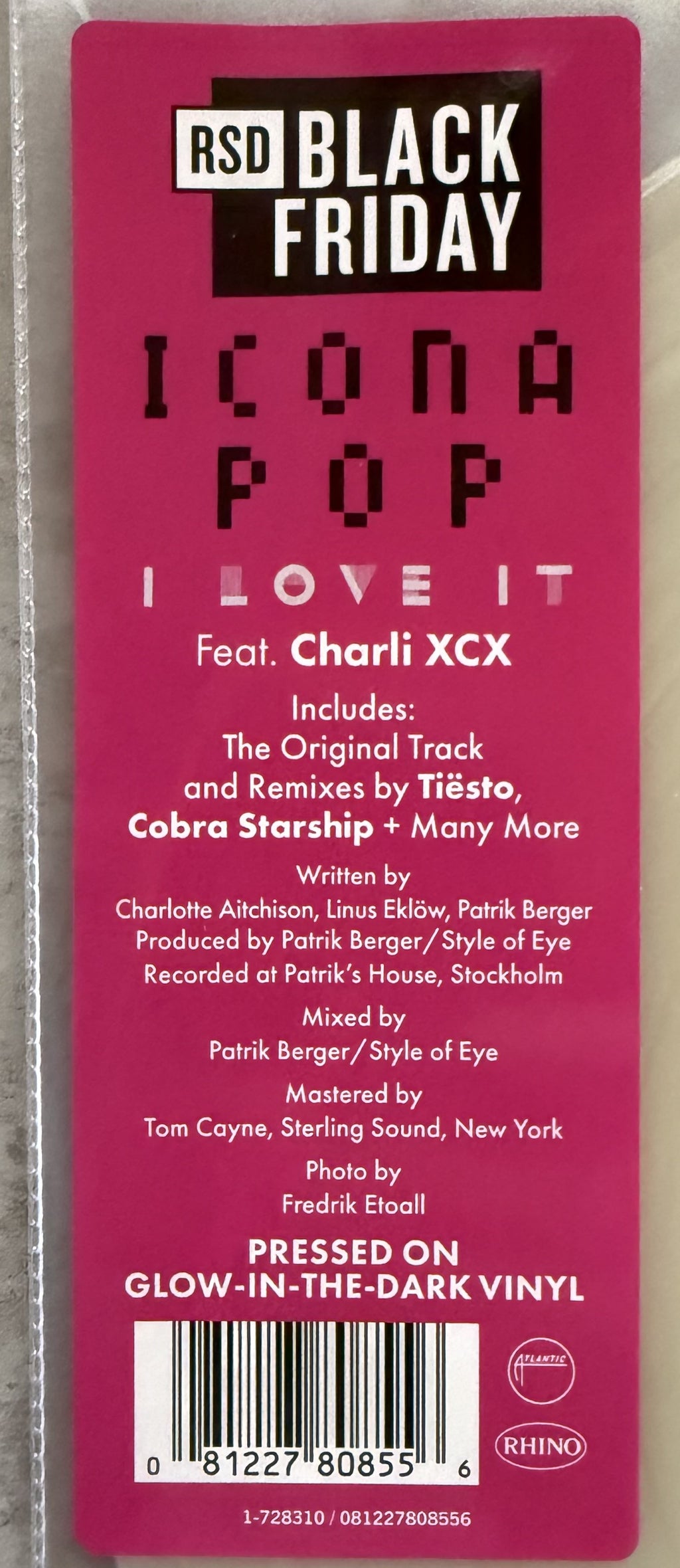Icona Pop feat. Charli XCX - I Love It - 2025 RSD Black Friday - Sealed/NM - NEW