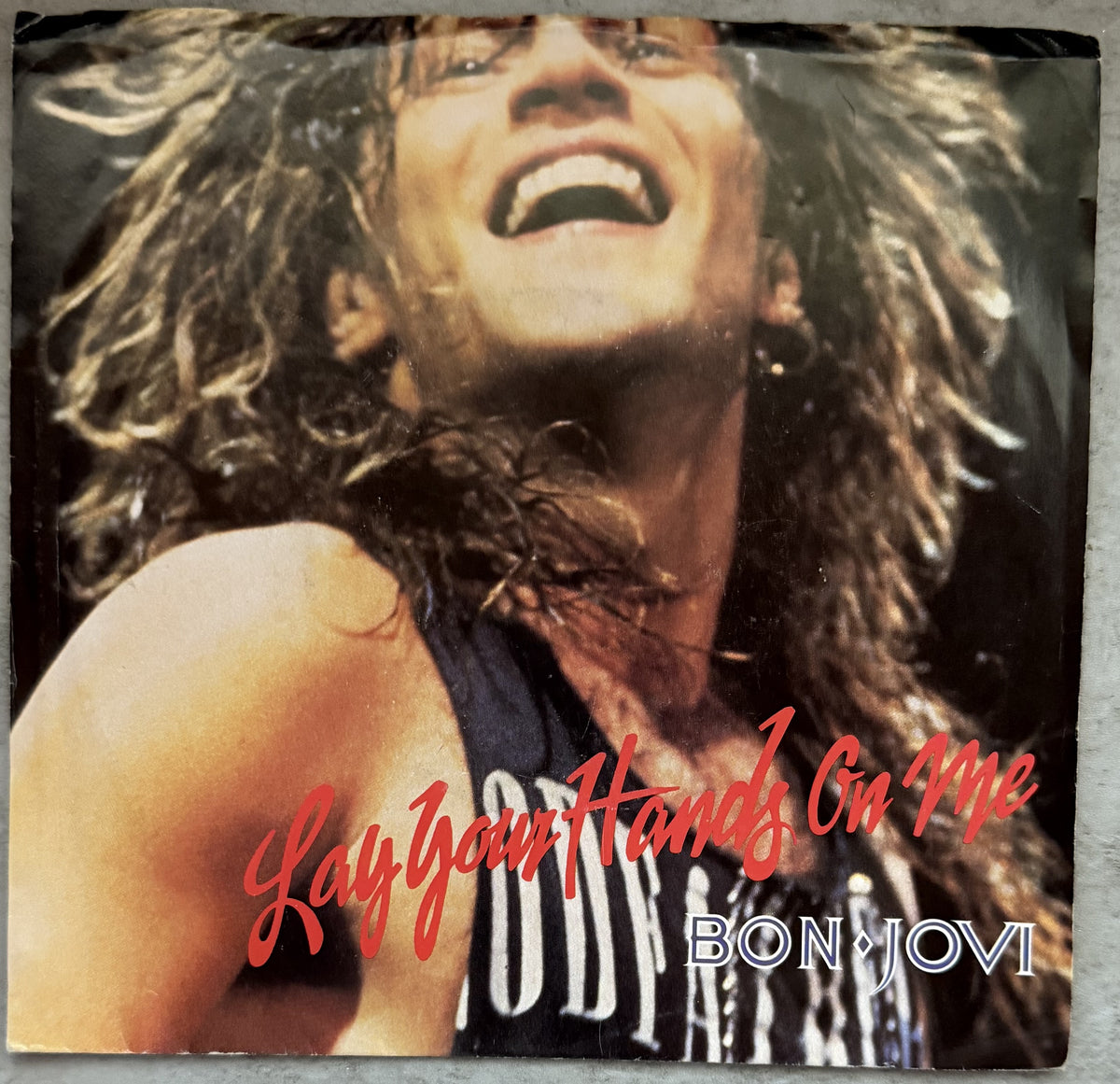 5 Bon Jovi 7" singles - 1984-1989 - VG+ You Give Love a Bad Name, Runaway!