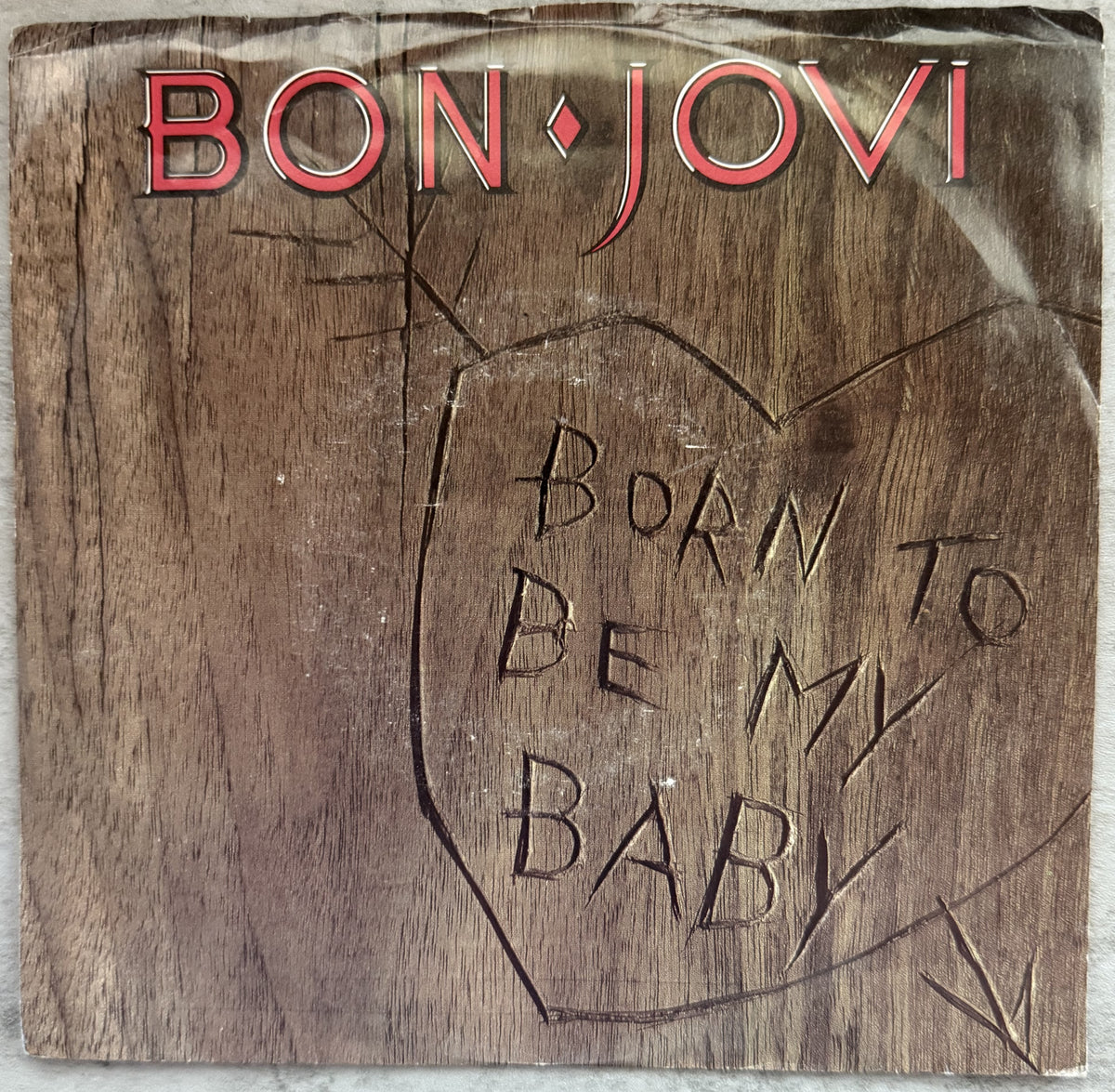 5 Bon Jovi 7" singles - 1984-1989 - VG+ You Give Love a Bad Name, Runaway!