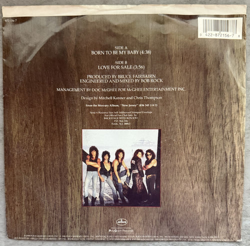 5 Bon Jovi 7" singles - 1984-1989 - VG+ You Give Love a Bad Name, Runaway!