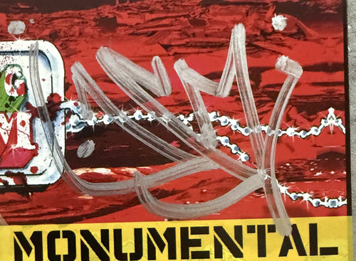 SIGNED - MF Grimm & Drasar Monumental -Be Noble/Time -VG+ ltd/numbered