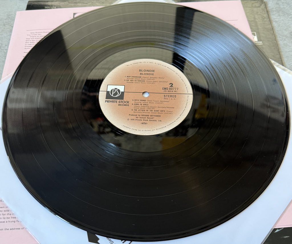 Blondie - 1977 Japanese FIRST PRESS vinyl w/ insert - VG+/VG+ (no obi)