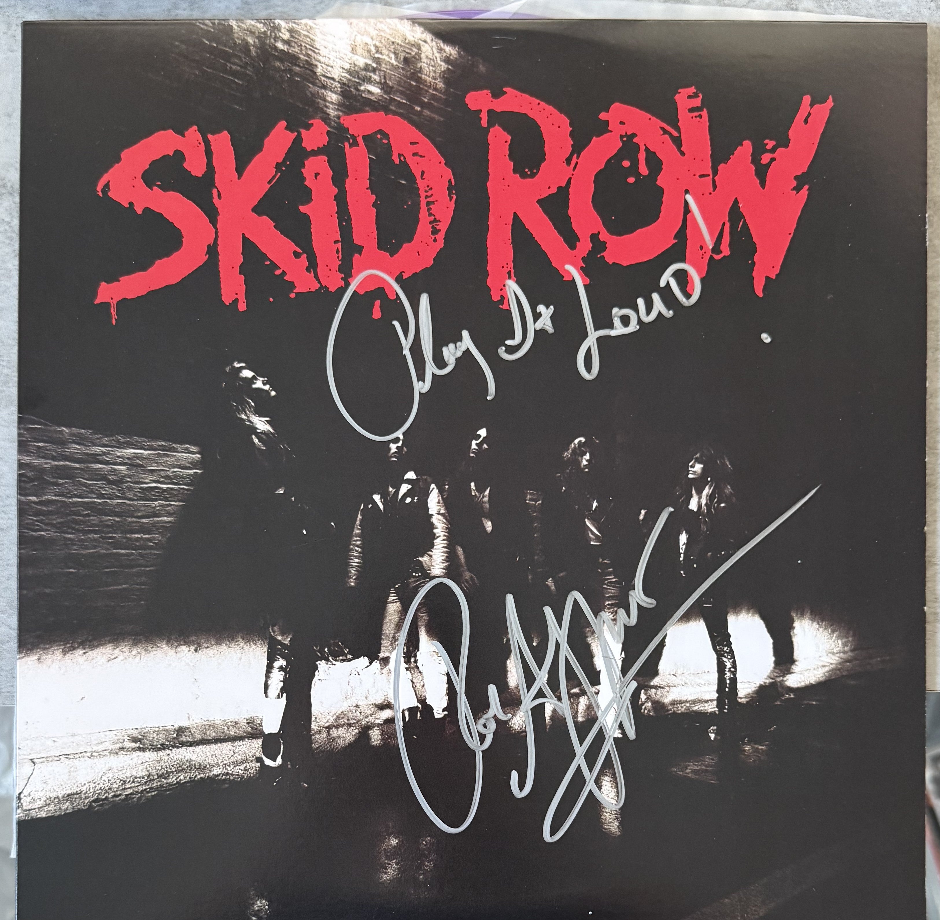 AUTOGRAPHED Skid Row - Skid Row - 2021 30th Anniversary 180g Purple Vinyl NM/NM