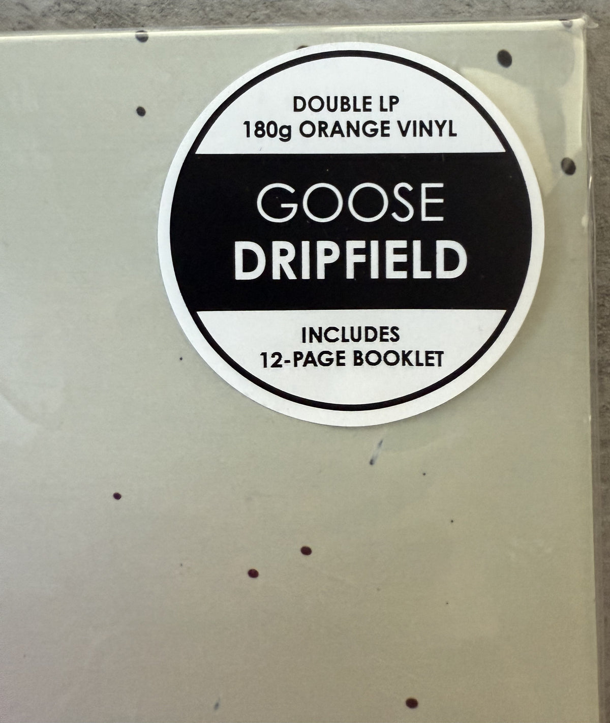 Goose -Dripfield -2023 First press, Sealed New, 180g Orange vinyl, ltd edition 2xLP