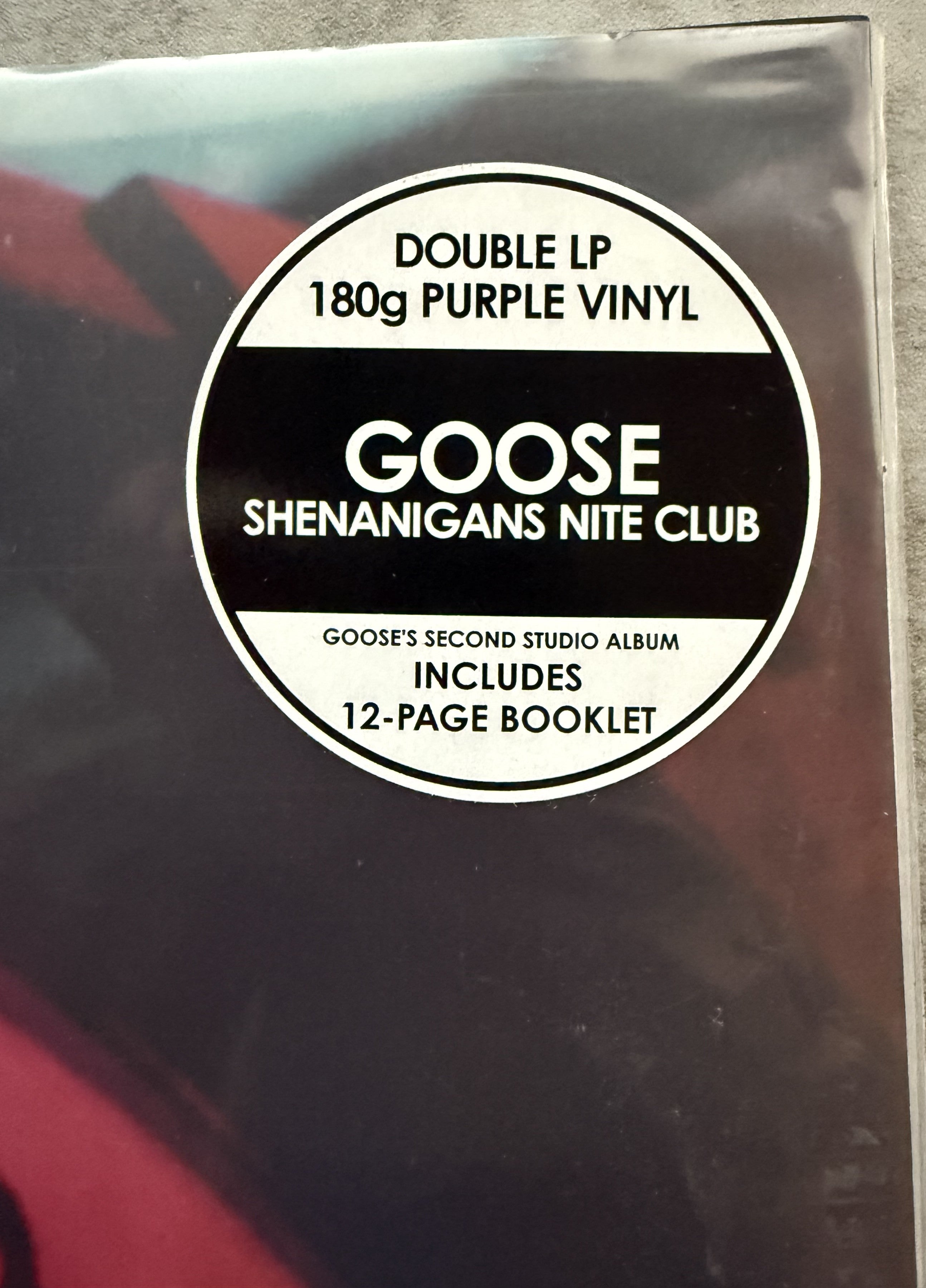 Goose -Shenanigans Nite Club -2023 2xLP, ltd edition 180g purple vinyl SEALED/NM