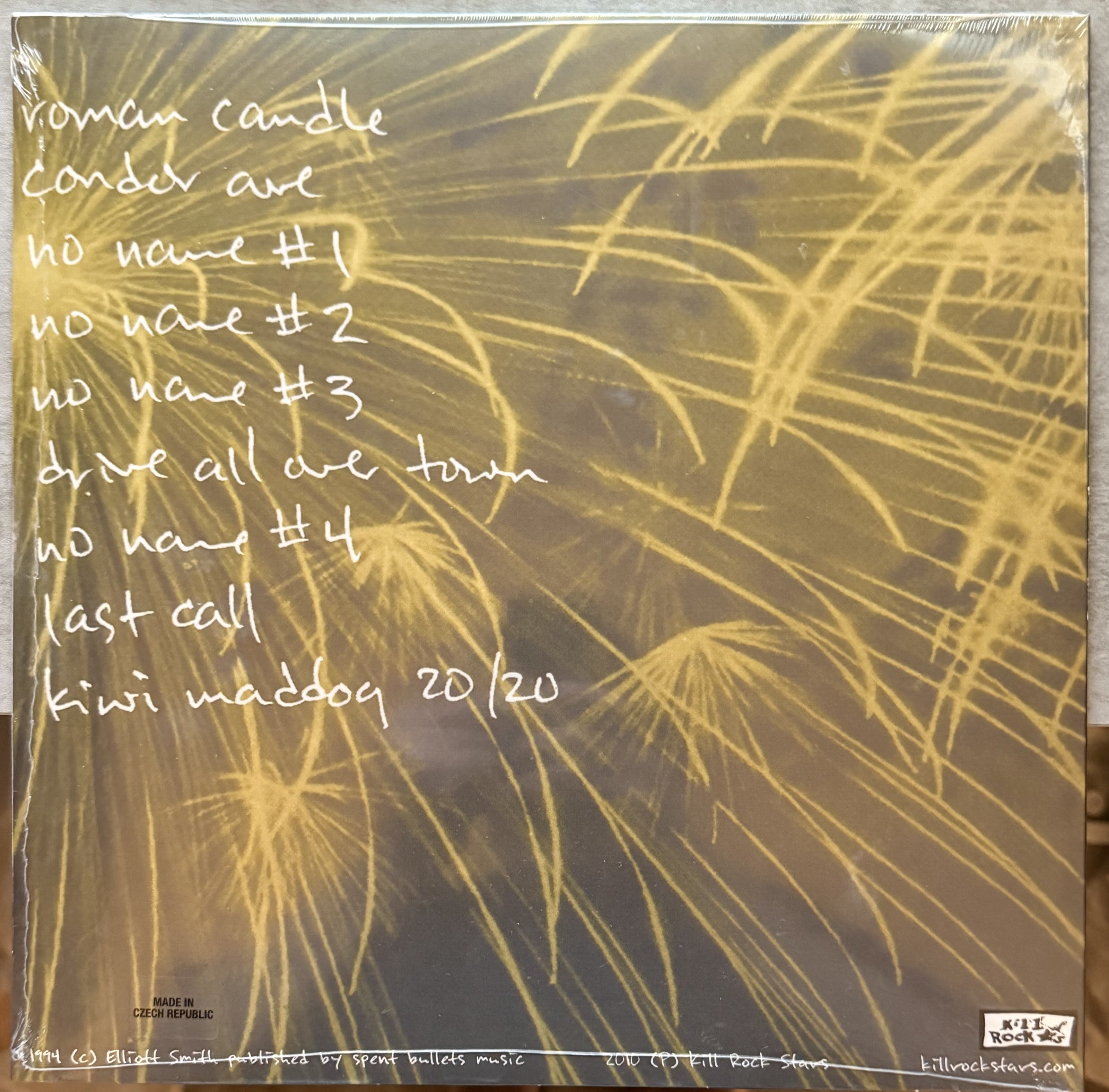 Elliott Smith - Roman Candle - 2025 ltd edition (500 copies) -yellow SEALED/NM