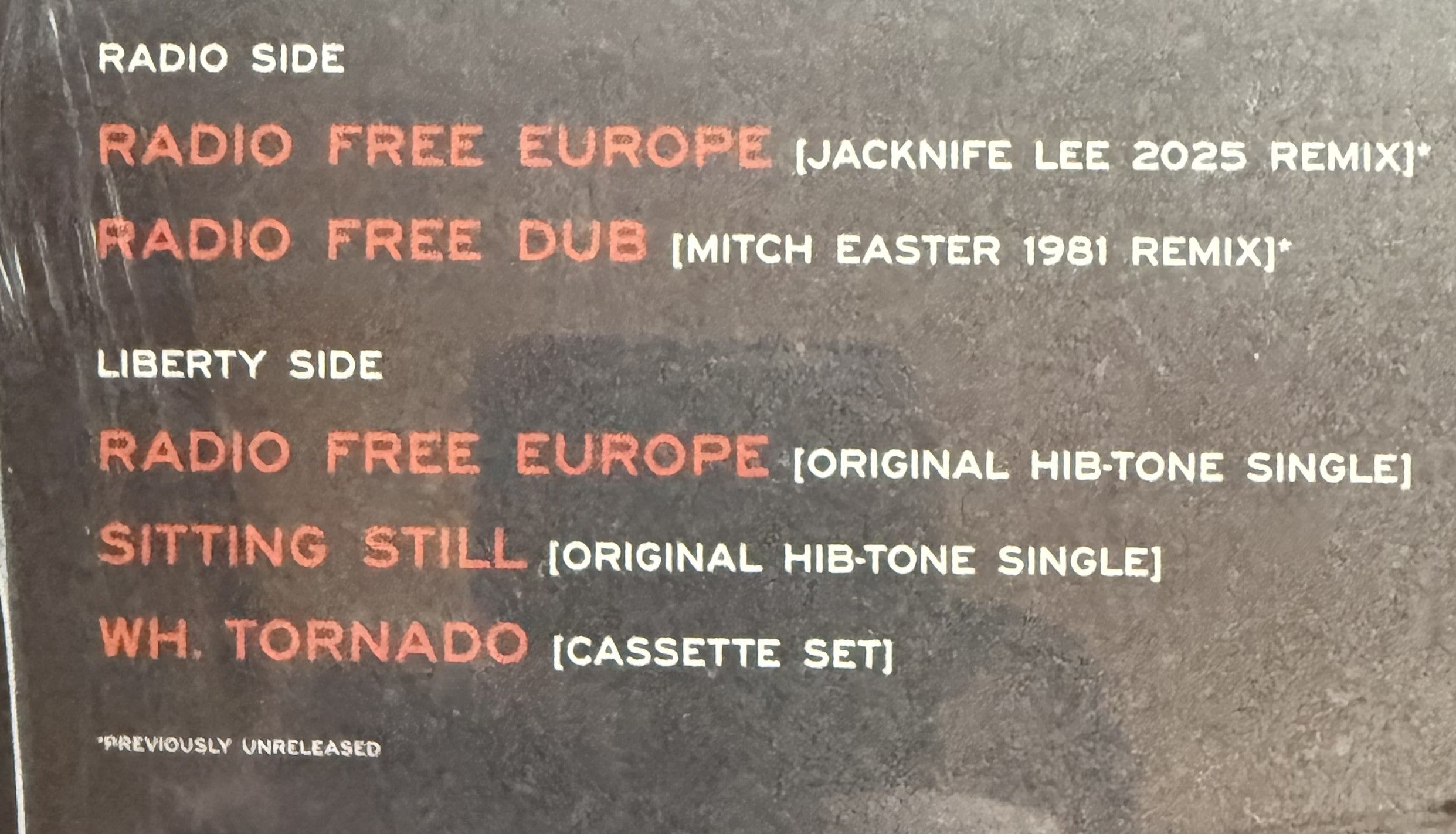 REM -Radio Free Europe 2025 SEALED/NM Benefit EP 75th anniv of RFE/RadioLiberty