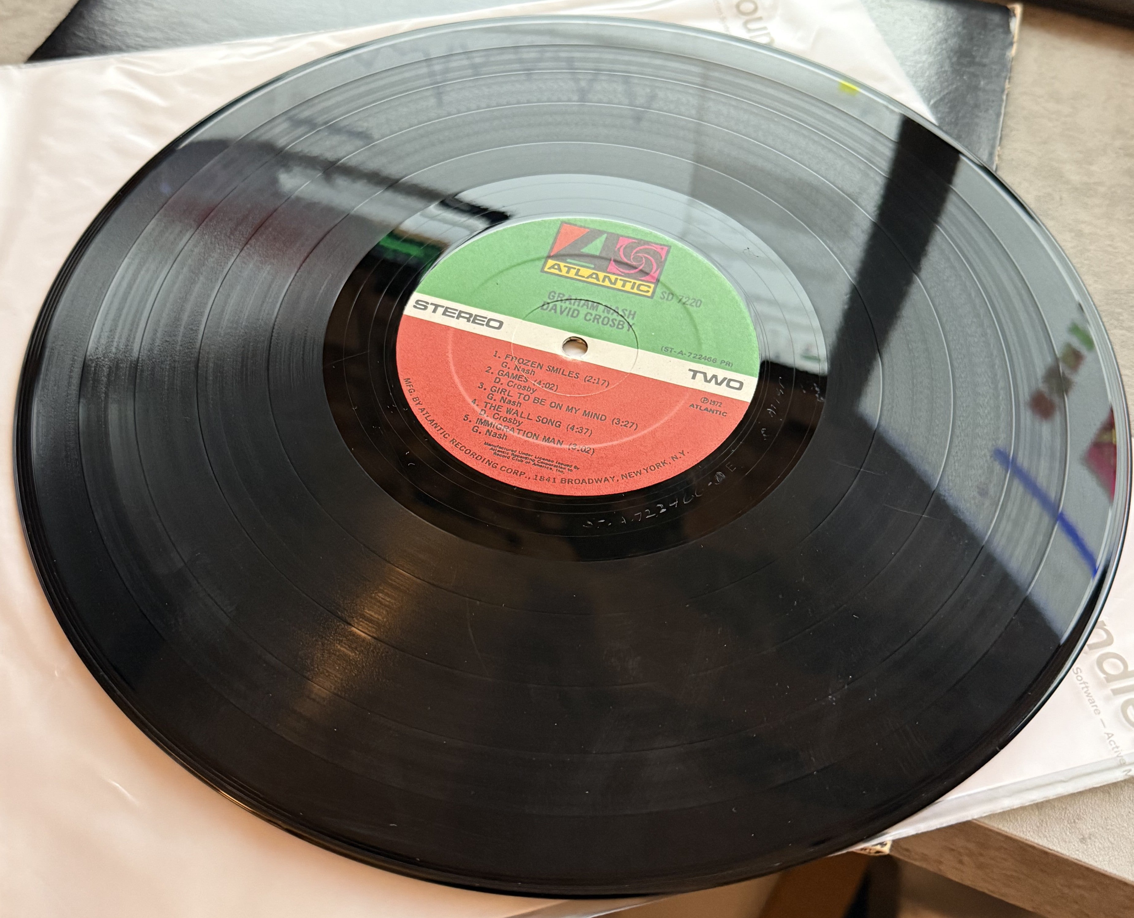Graham Nash & David Crosby (s/t) -1972 Club Edition - G+/G+