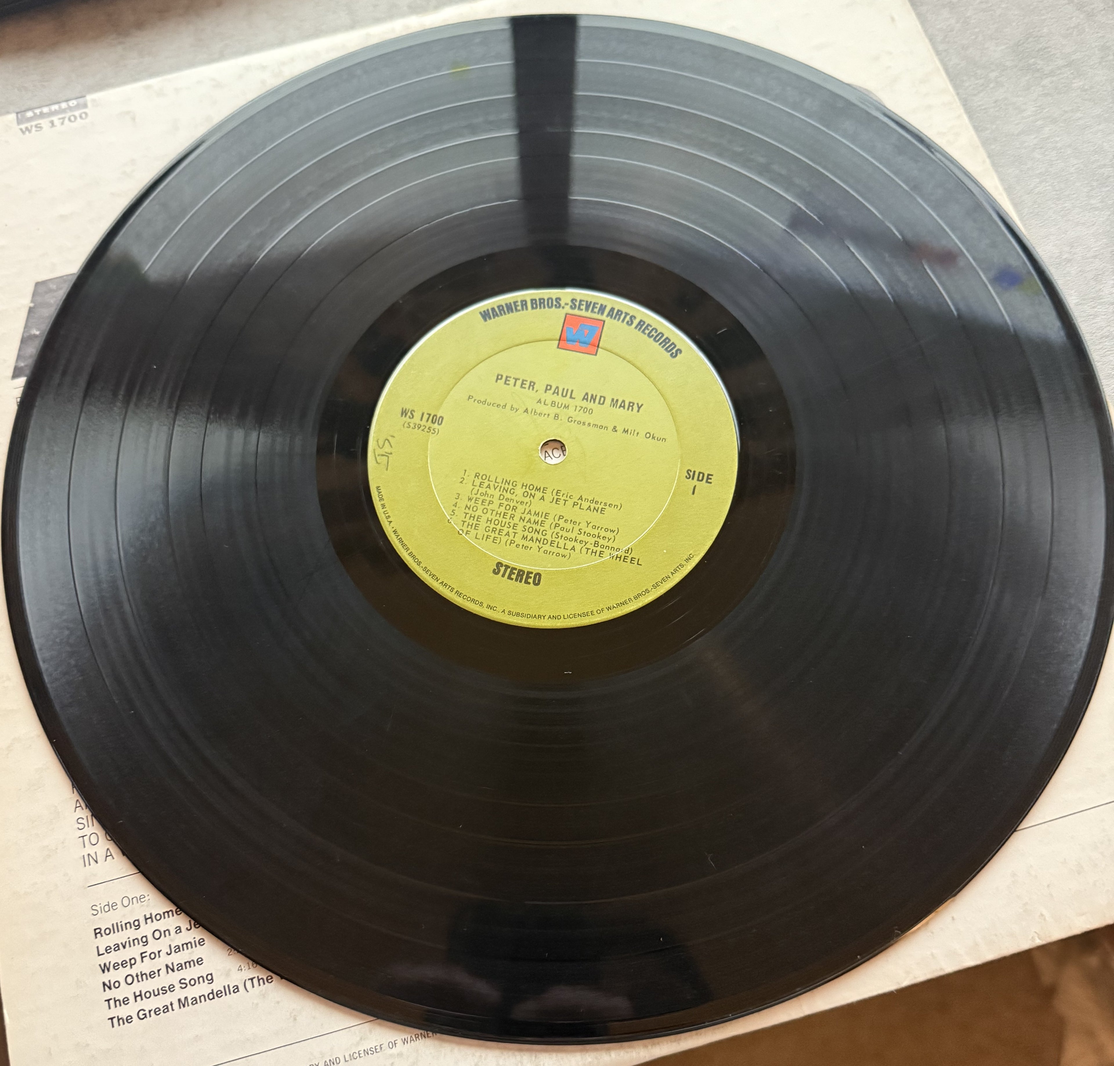 Peter Paul & Mary - Album 1700 - 1968 used vinyl G+/VG