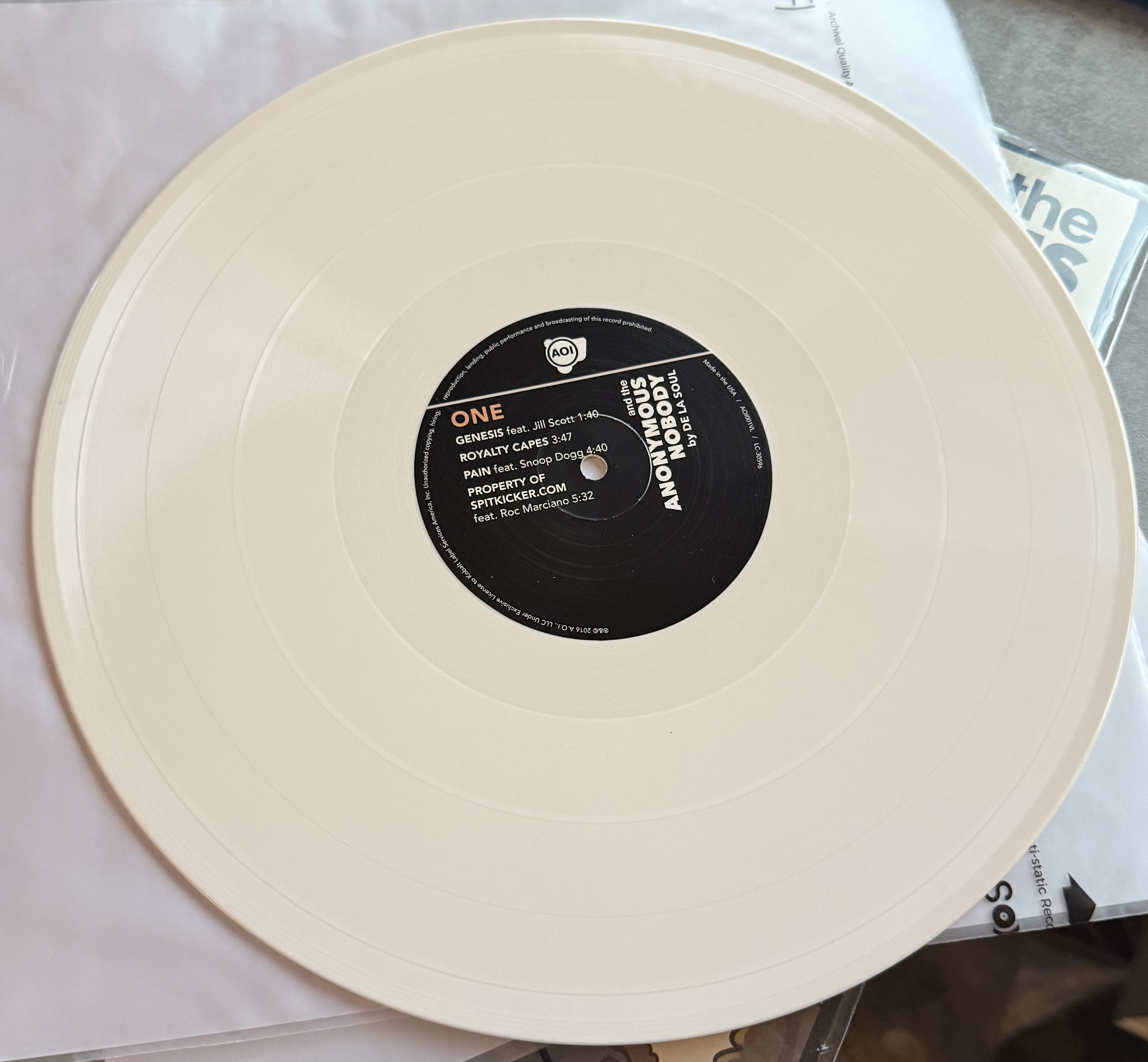 De La Soul -and the ANONYMOUS NOBODY -2016 ltd edition (750) 2xLP - VG+/VG+