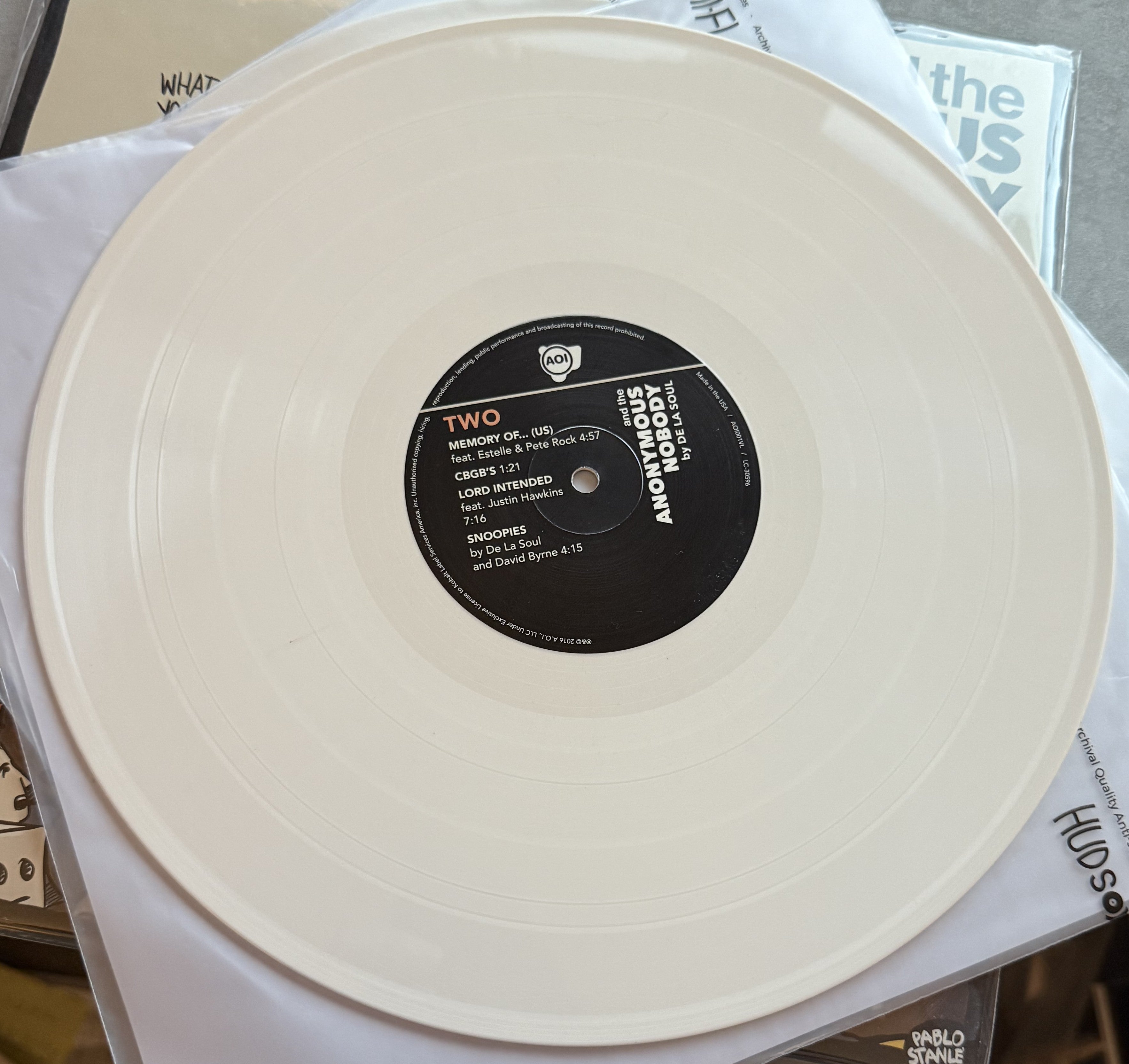 De La Soul -and the ANONYMOUS NOBODY -2016 ltd edition (750) 2xLP - VG+/VG+