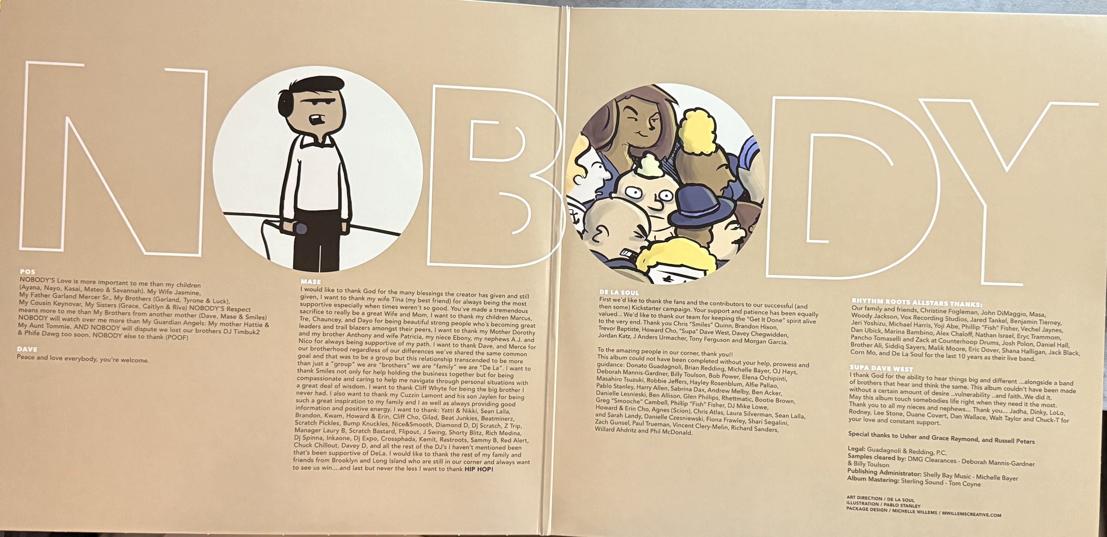 De La Soul -and the ANONYMOUS NOBODY -2016 ltd edition (750) 2xLP - VG+/VG+