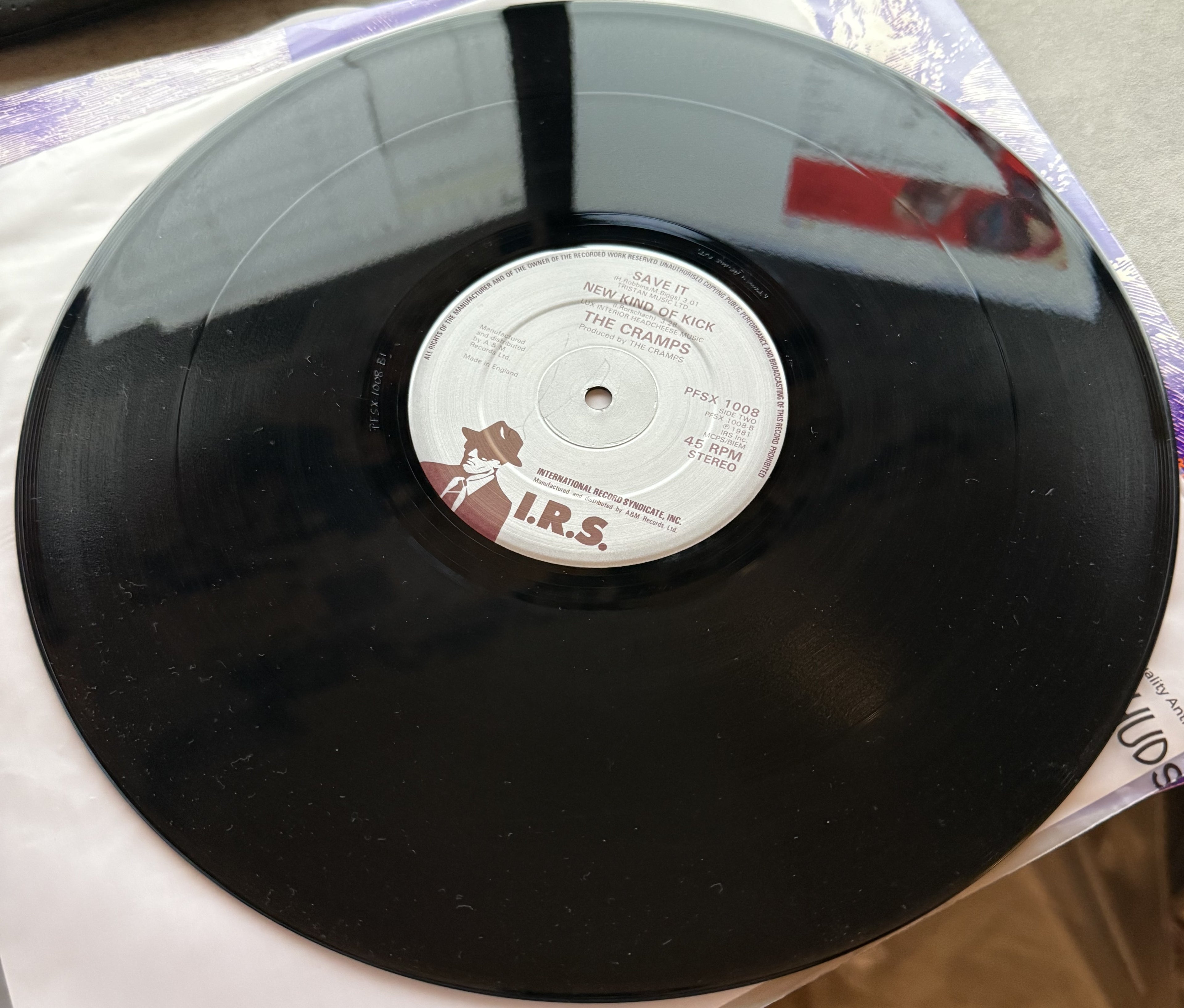 The Cramps -The Crusher -OG FIRST PRESS UK release, 12" 3-track, VG+/VG