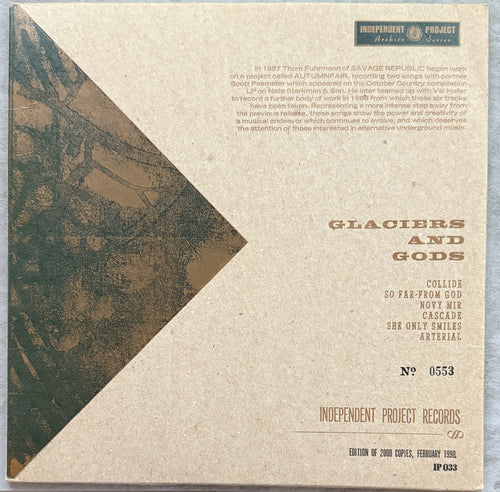 RARE-Autumnfair -Glaciers & Gods -1990 1st press, ltd ed (2,000), #'d, VG+/VG+