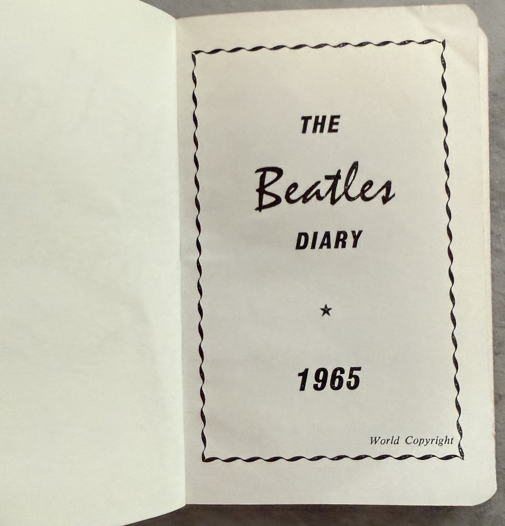 Beatles Memorabilia/collectors items: 1960s postcards, 1965 diary, poster book, reproduction postcards