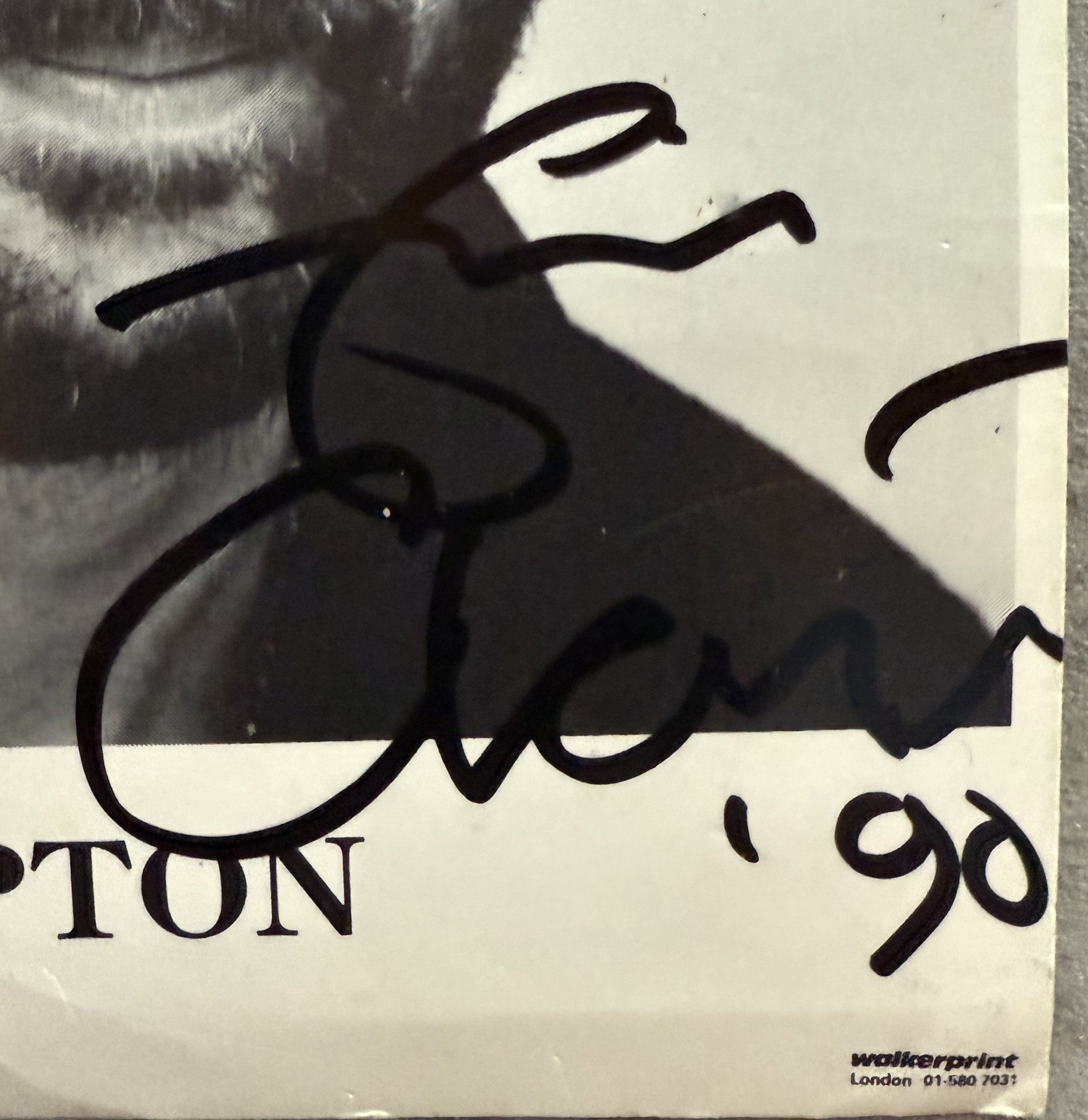 Eric Clapton autographed picture (14.5x10cm) - with COA