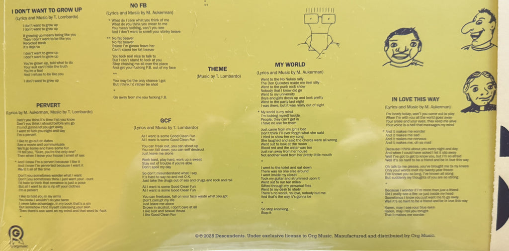 ONLY 300 copies! Descendents -I Don't Want to Grow Up-Sealed/NM w obi & hand #'d