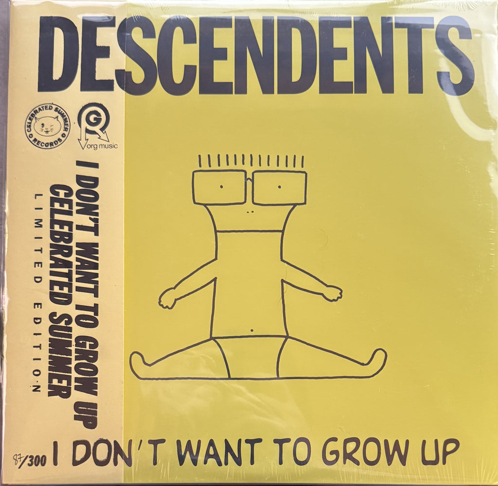 ONLY 300 copies! Descendents -I Don't Want to Grow Up-Sealed/NM w obi & hand #'d