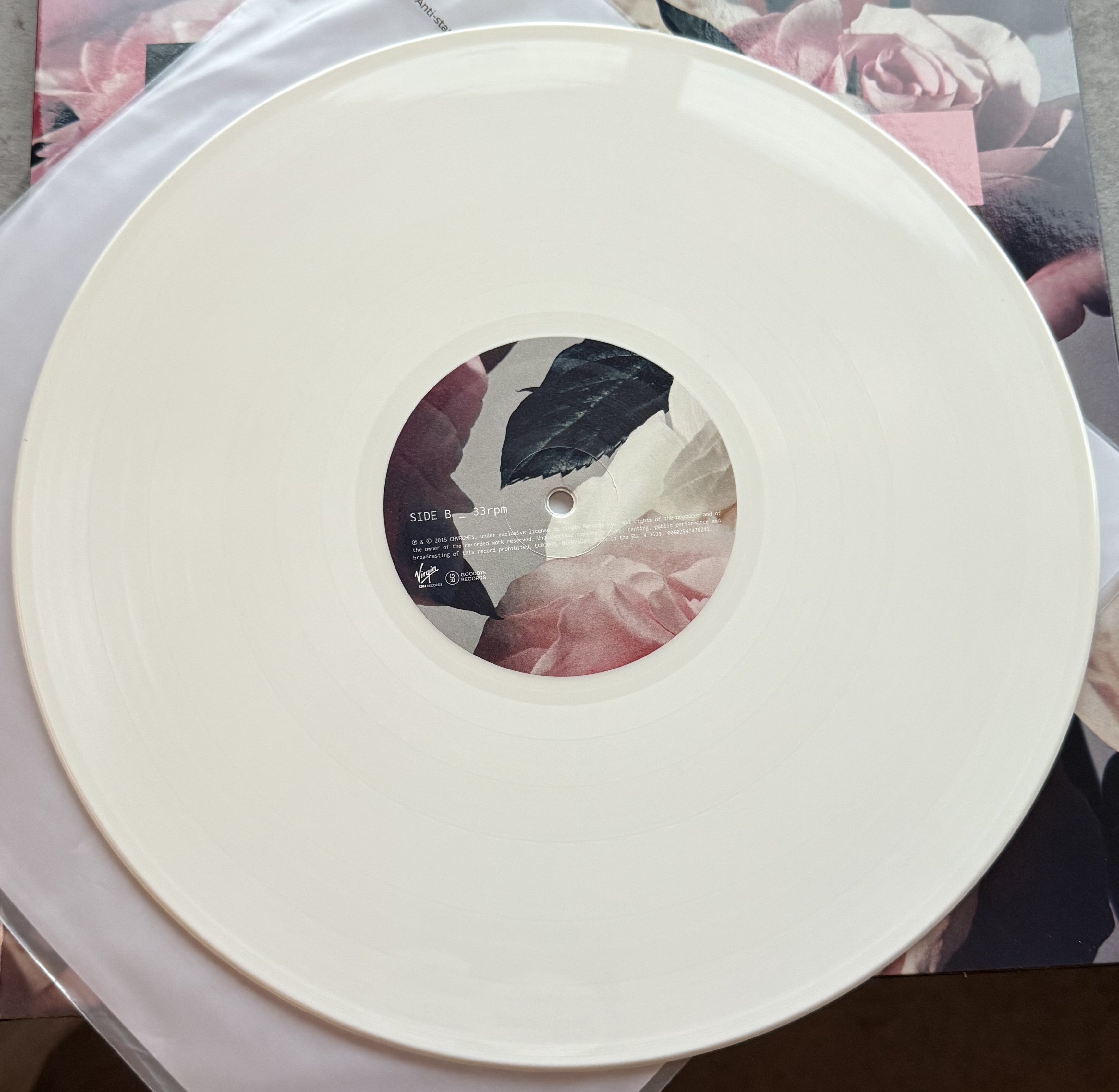 Chvrches -Every Open Eye -2015 1st press UK/EU import, white 180g vinyl, VG+/VG+