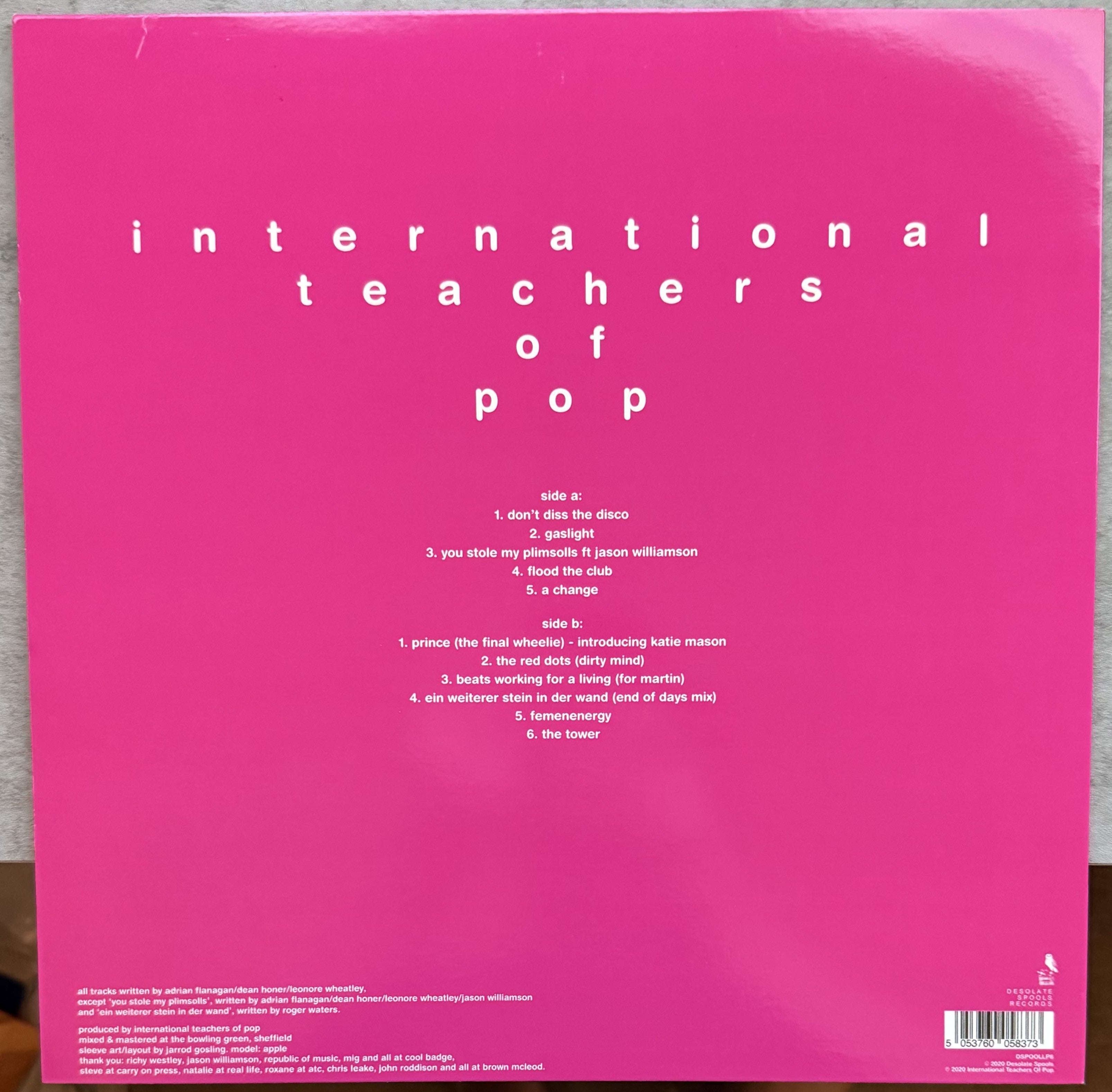 Int'l Teachers of Pop -Pop Gossip -1st press 2020 UK, ltd edition SIGNED VG+/VG+