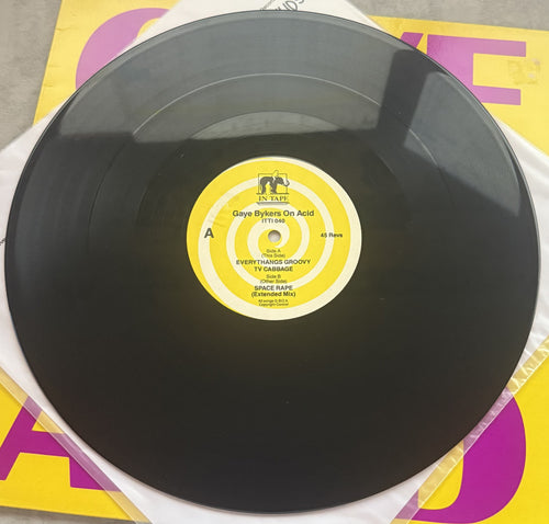 Gaye Bykers On Acid - Everythangs Groovy -1986 beauty 12" vinyl, strong VG+/VG+