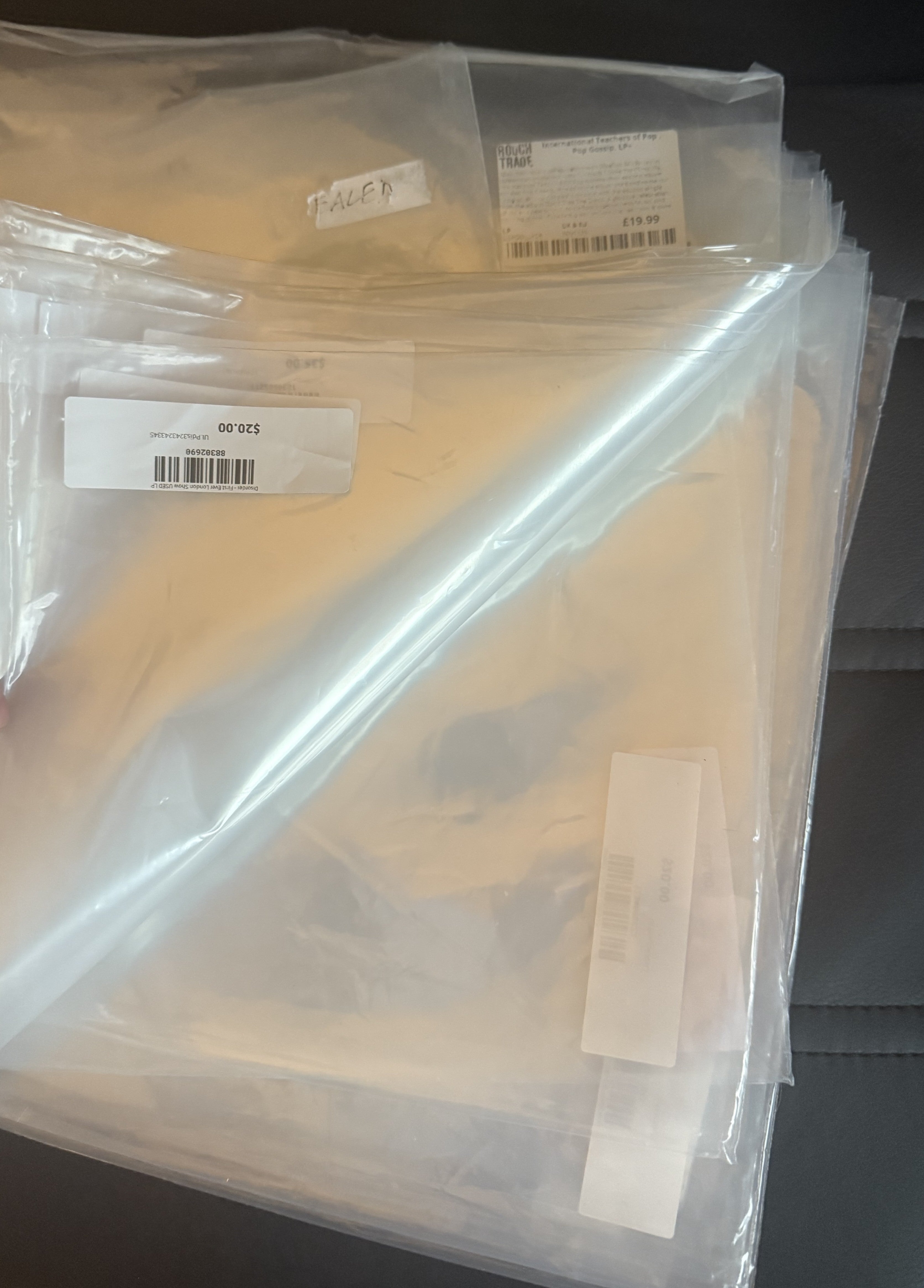 Vinyl Record accessories - used plastic outer & inner sleeves