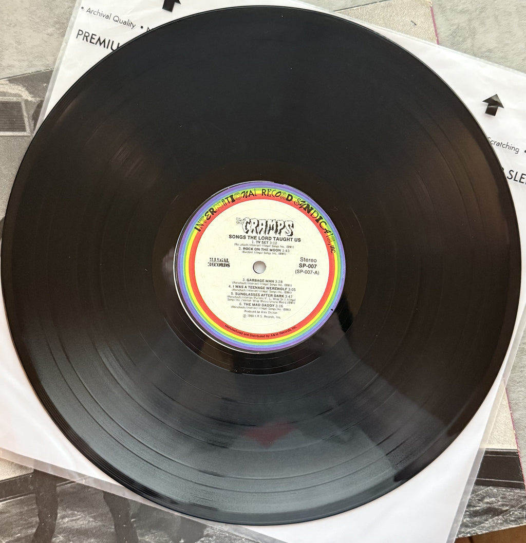 The Cramps - Songs The Lord Taught Us 1980 US 2nd Press VG+/VG  Purple Text