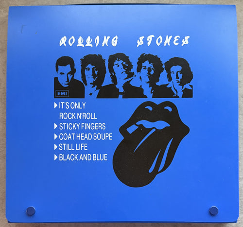 RARE -The Rolling Stones -GREEK BLUE BOX SET 1980s -5 LPs "COAT HEAD SOUPE" VG++