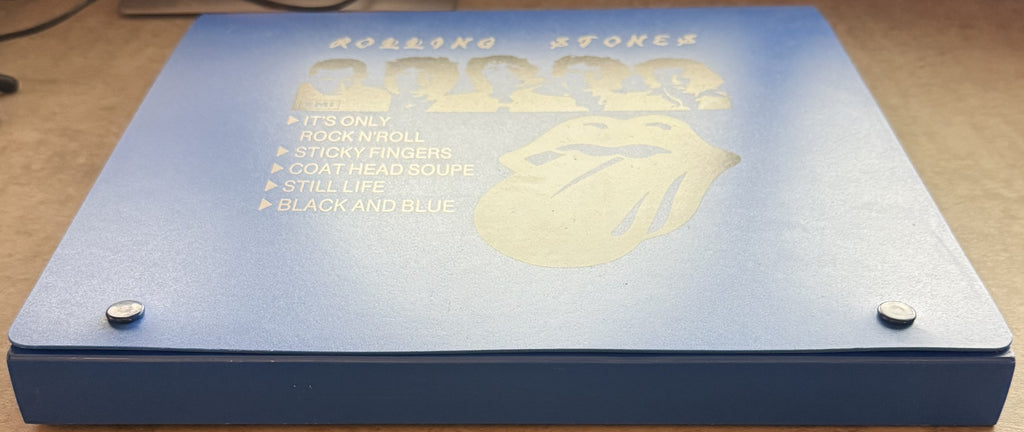 RARE -The Rolling Stones -GREEK BLUE BOX SET 1980s -5 LPs "COAT HEAD SOUPE" VG++