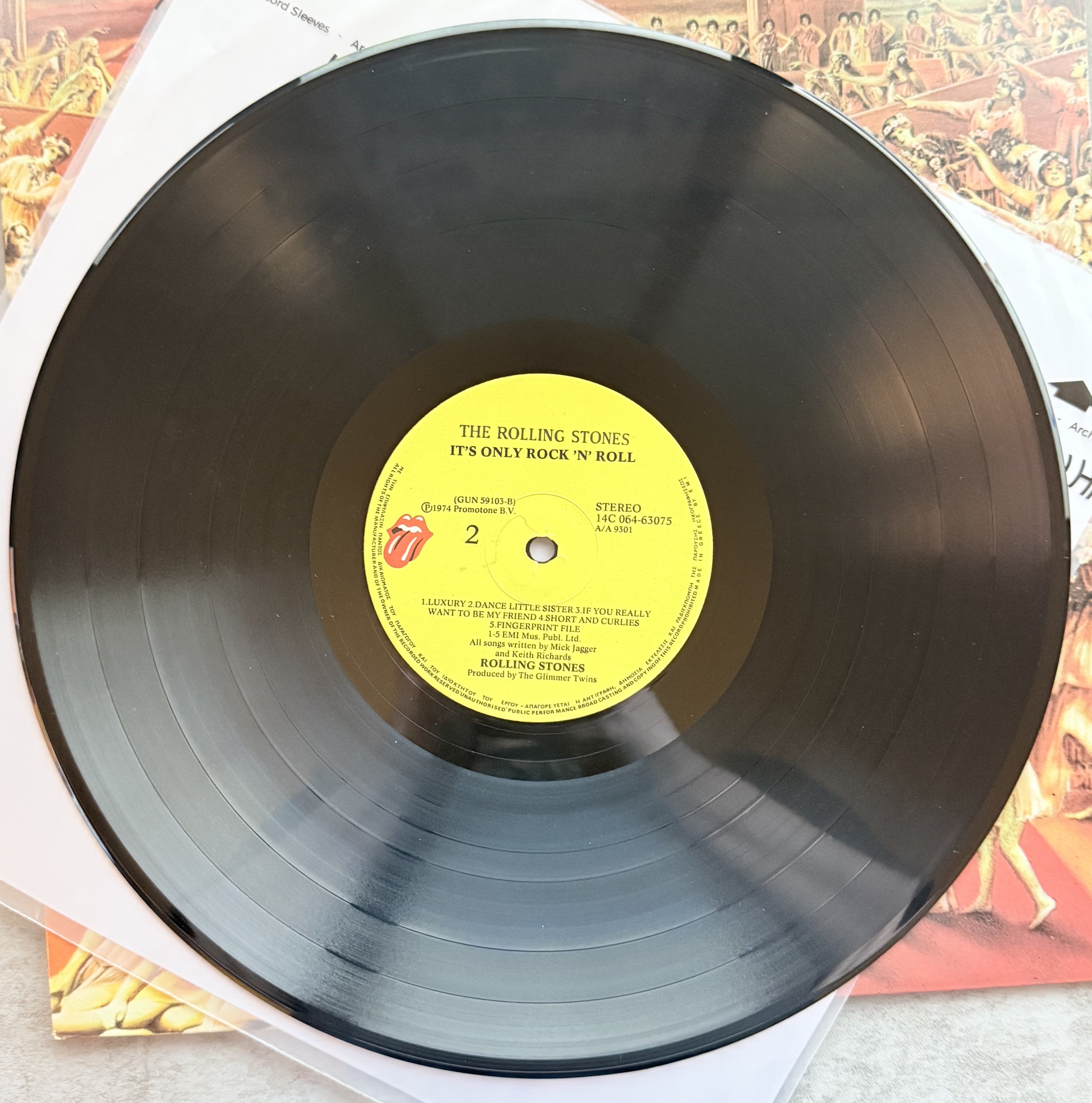 RARE -The Rolling Stones -GREEK BLUE BOX SET 1980s -5 LPs "COAT HEAD SOUPE" VG++