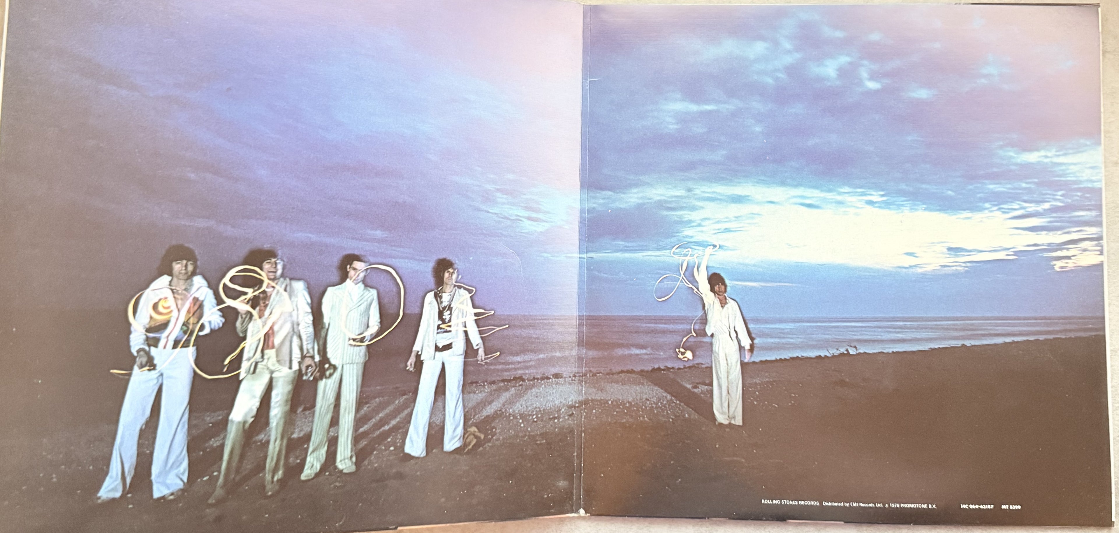 RARE -The Rolling Stones -GREEK BLUE BOX SET 1980s -5 LPs "COAT HEAD SOUPE" VG++