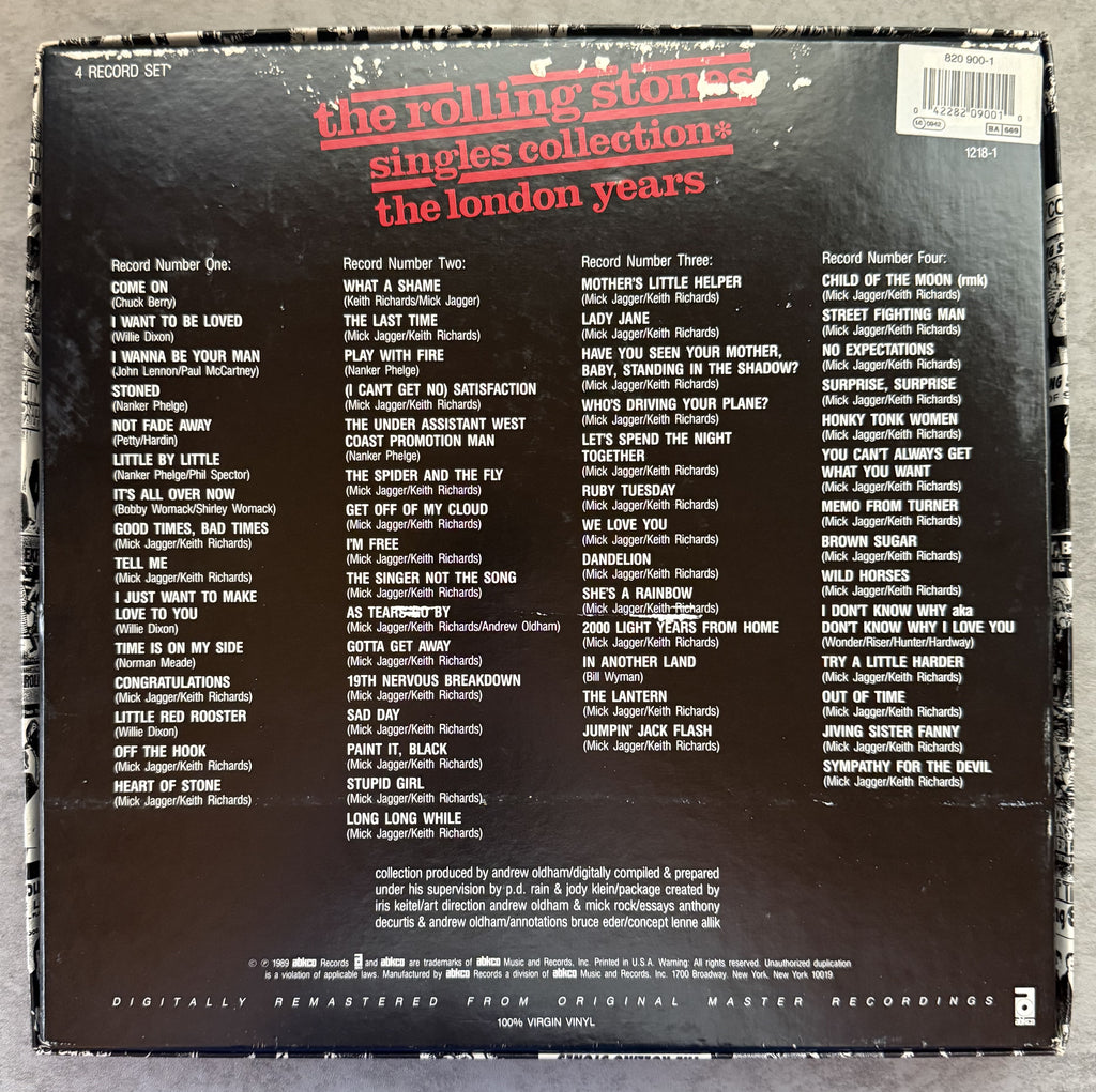 Rolling Stones -Singles Collection * The London Years -4xLP BOX SET STRONG VG++