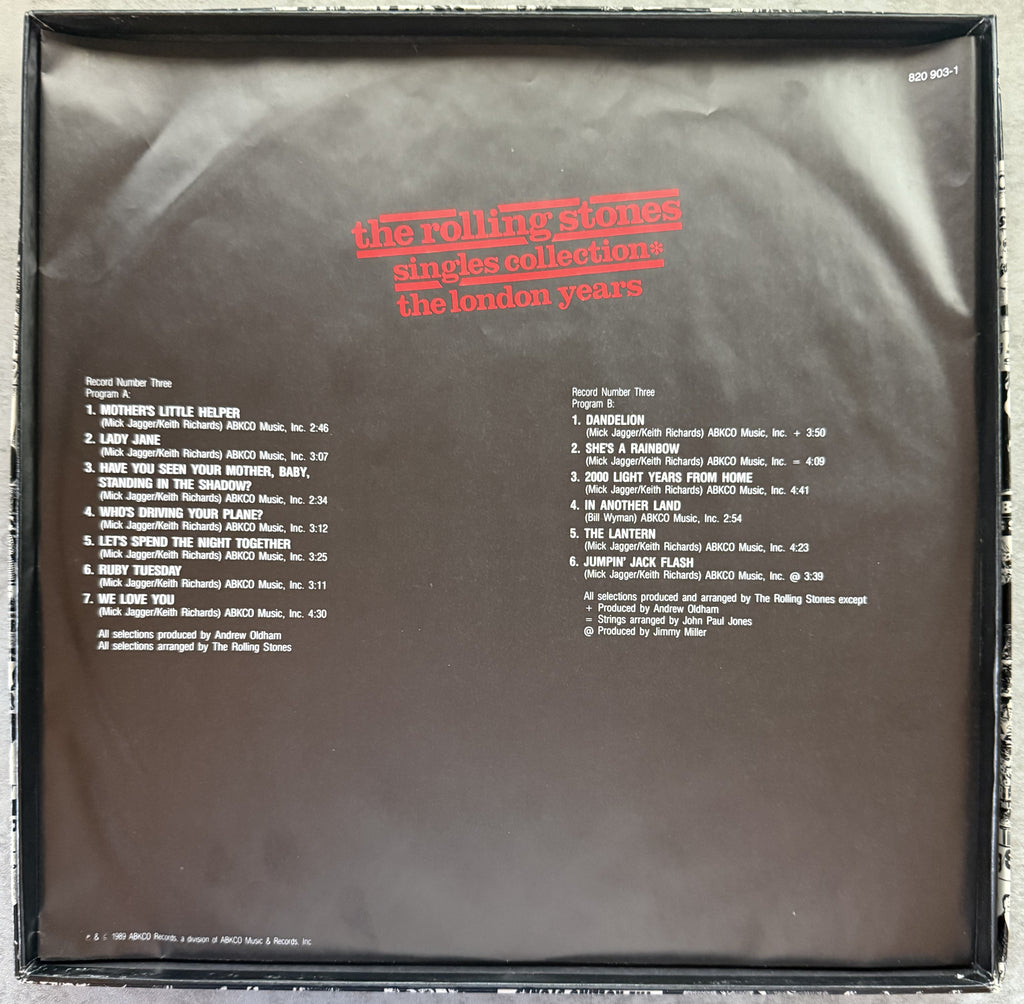 Rolling Stones -Singles Collection * The London Years -4xLP BOX SET STRONG VG++