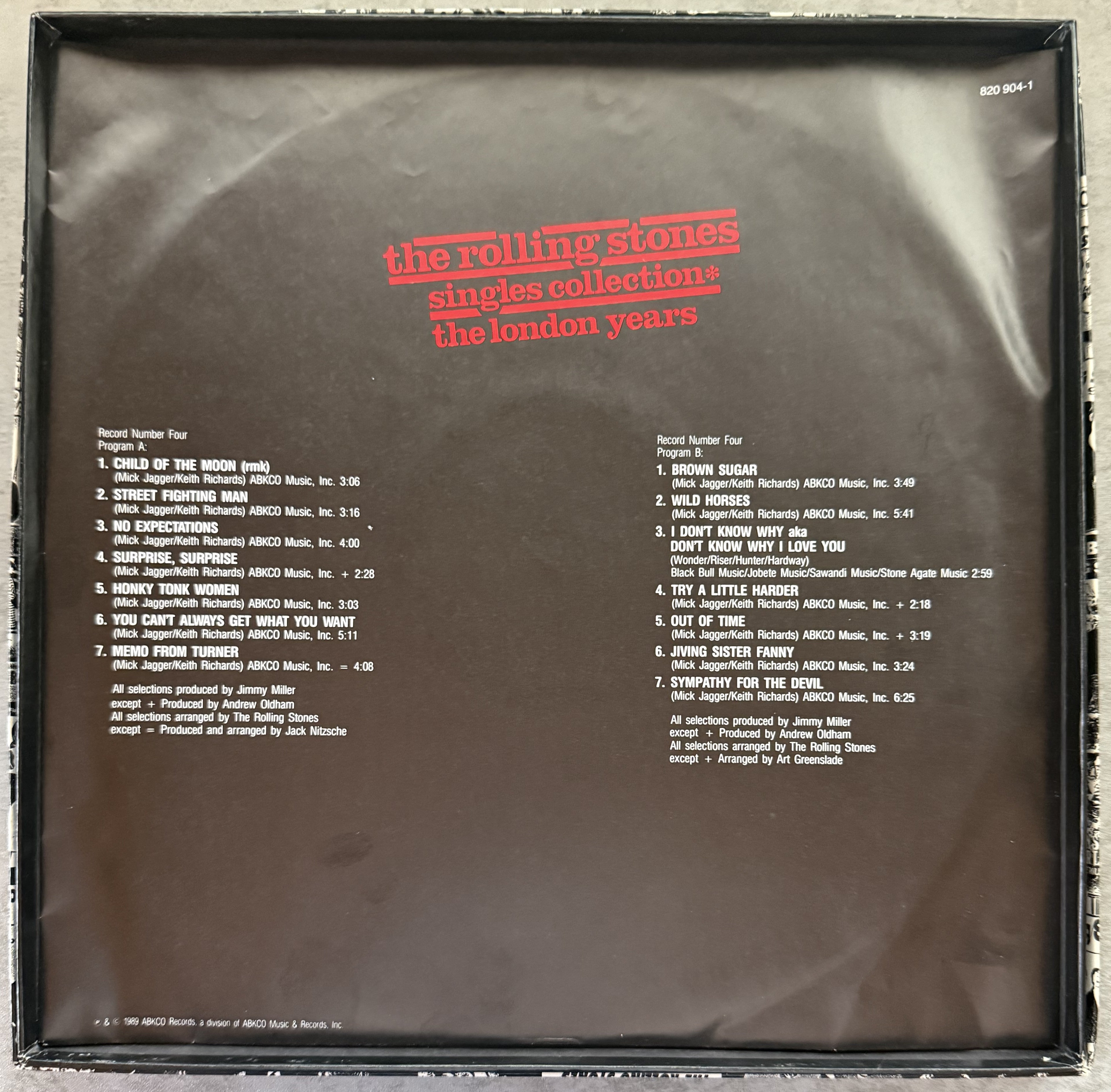 Rolling Stones -Singles Collection * The London Years -4xLP BOX SET STRONG VG++