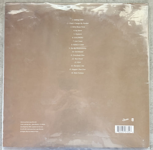 Billie Eilish -Happier Than Ever -2021 1st press, 160g vinyl Strong VG+/VG+