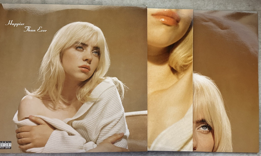 Billie Eilish -Happier Than Ever -2021 1st press, 160g vinyl Strong VG+/VG+