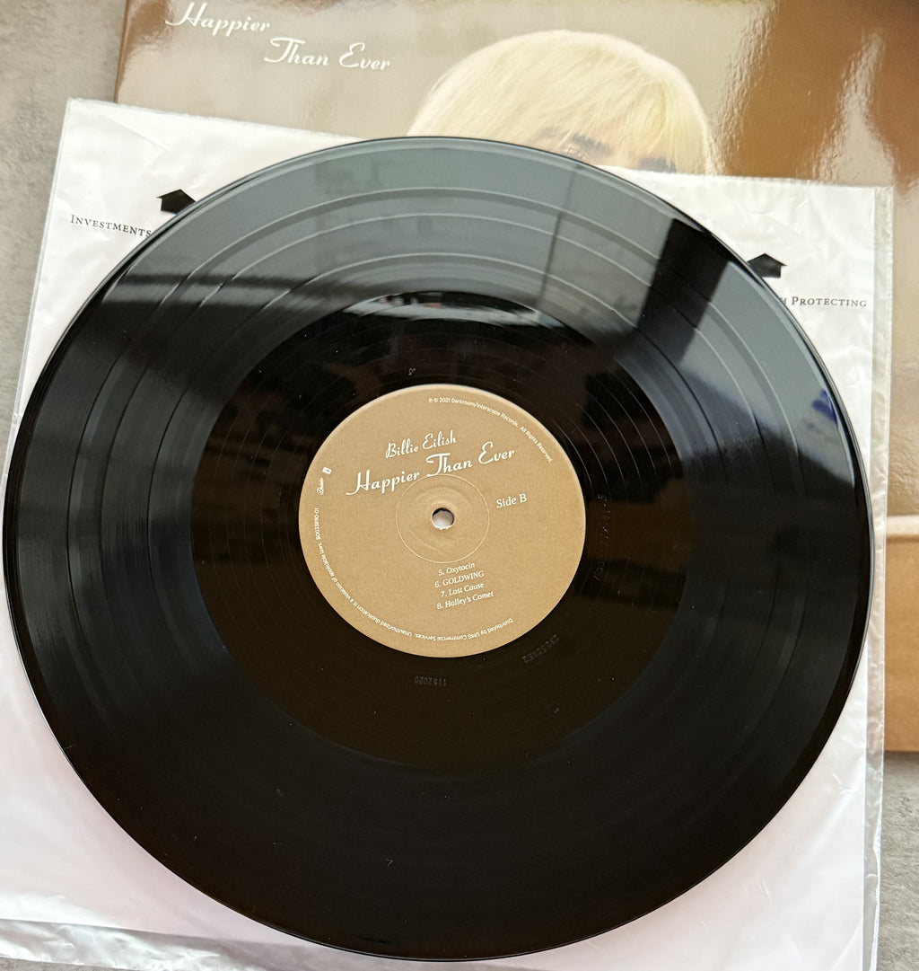 Billie Eilish -Happier Than Ever -2021 1st press, 160g vinyl Strong VG+/VG+