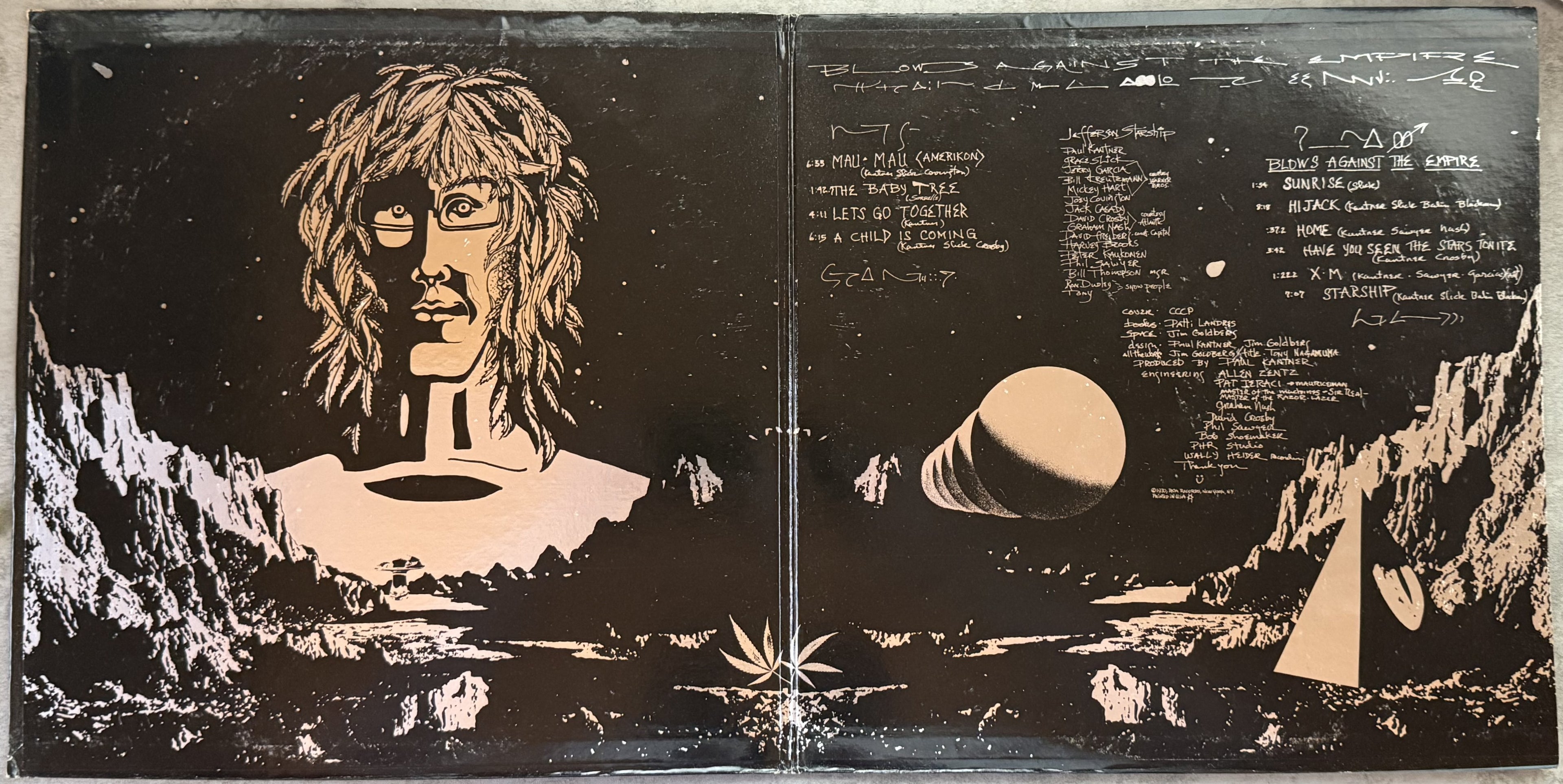 Jefferson Starship Paul Kantner -Blows Against the Empire -1st US prs 1970 VG/VG