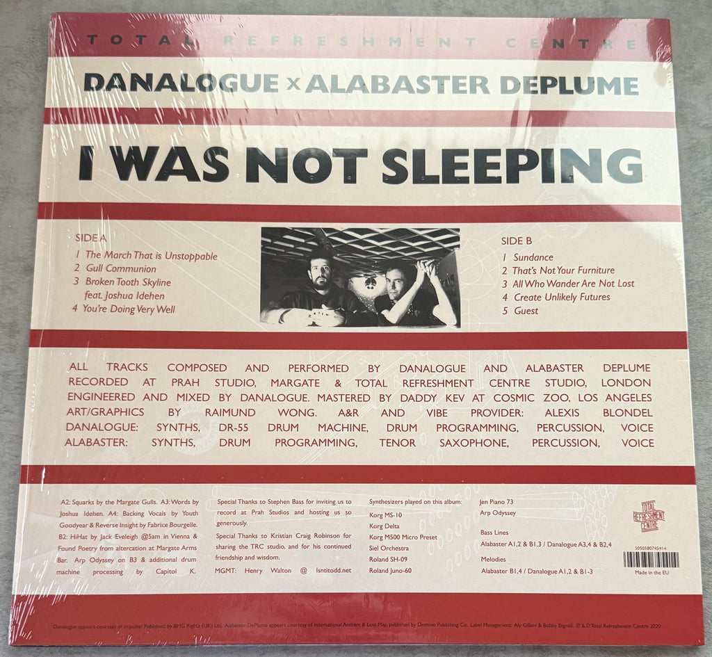Danalogue X Alabaster DePlume - I Was Not Sleeping 2020 UK vinyl EU import VG++