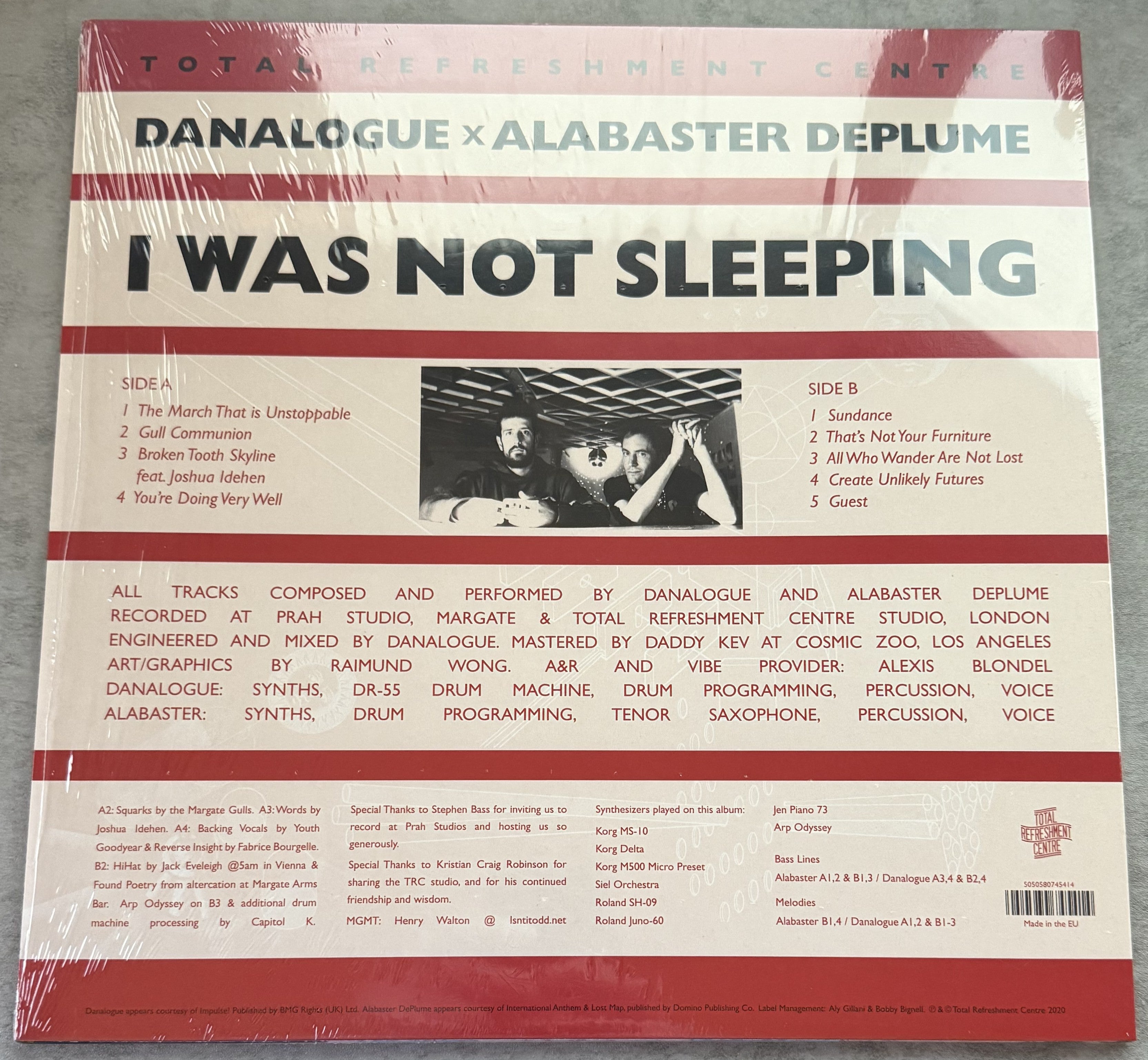 Danalogue X Alabaster DePlume - I Was Not Sleeping 2020 UK vinyl EU import VG++
