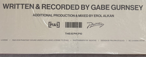 Gabriel Gurnsey - Physical - 2018 2xLP UK/US release, black vinyl strong VG+/VG+