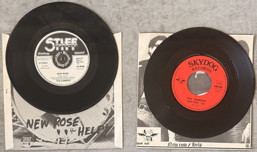 RARE - The Damned 3 Pack (Live at 100 Club + 2x New Rose/Help) - Strong VG+ play