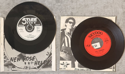 RARE - The Damned 3 Pack (Live at 100 Club + 2x New Rose/Help) - Strong VG+ play